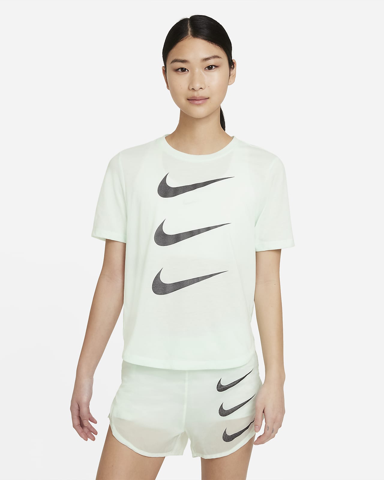 white nike womens top