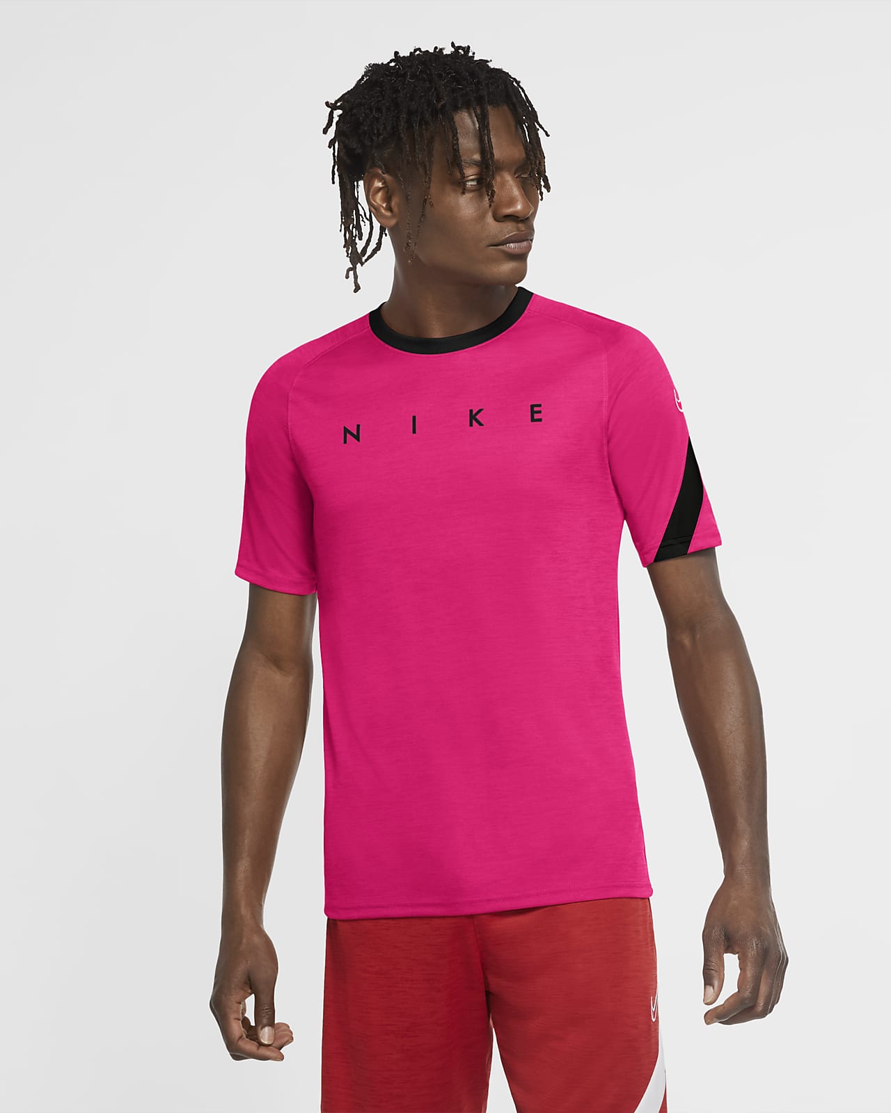camiseta nike rosa hombre