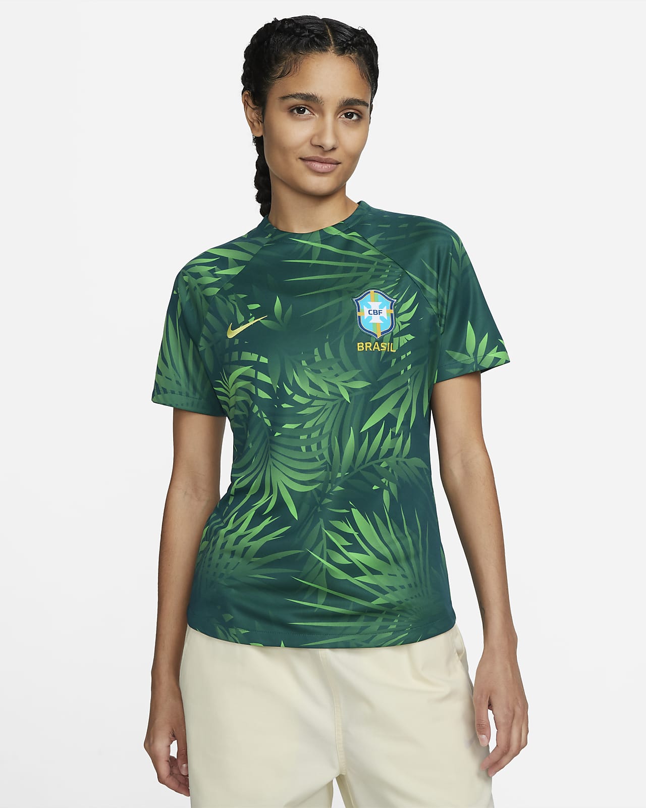 Brazil Academy Pro Women's Nike Dri-FIT Pre-Match Soccer Top