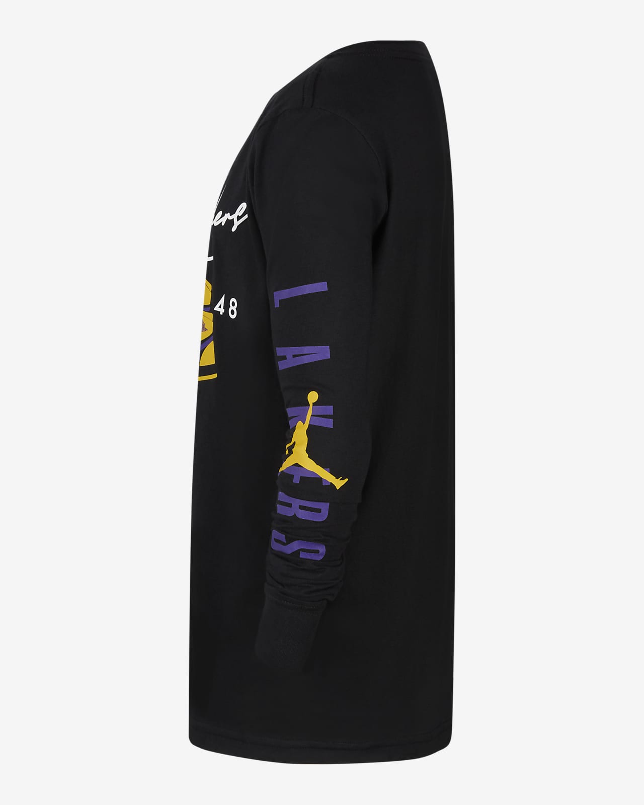 T-shirt a manica lunga Jordan Los Angeles Lakers Courtside - Ragazzi. Nike  IT