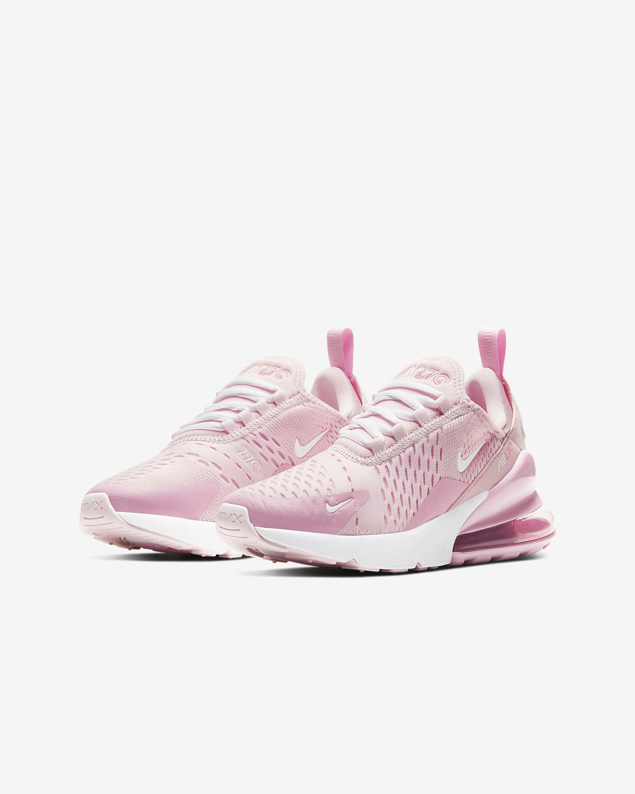 white and pink nike air max 270