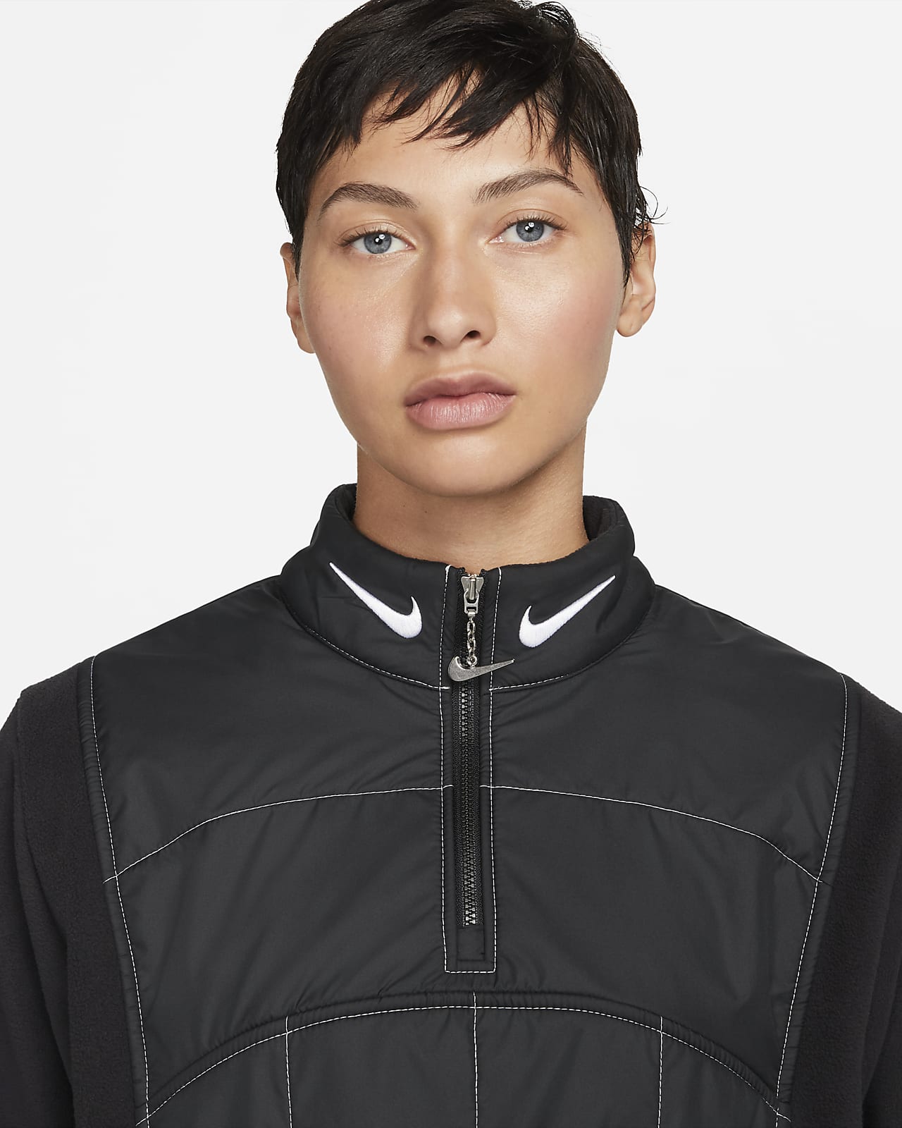 Nike Sportswear Swoosh Women's Easy Plush 1/4Zip Top. Nike SE