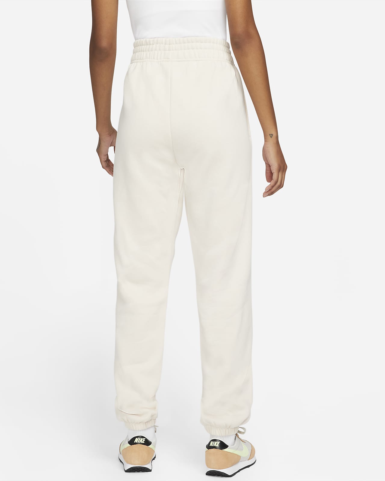 Nike Women's NSW Sportswear Essential Fleece Pants Joggers (Brown  Basalt/White, X-Large)