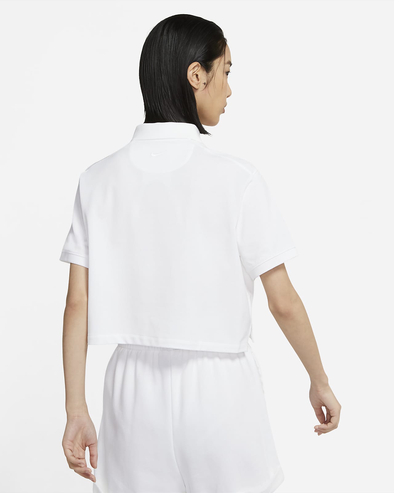 white nike polo shirt womens