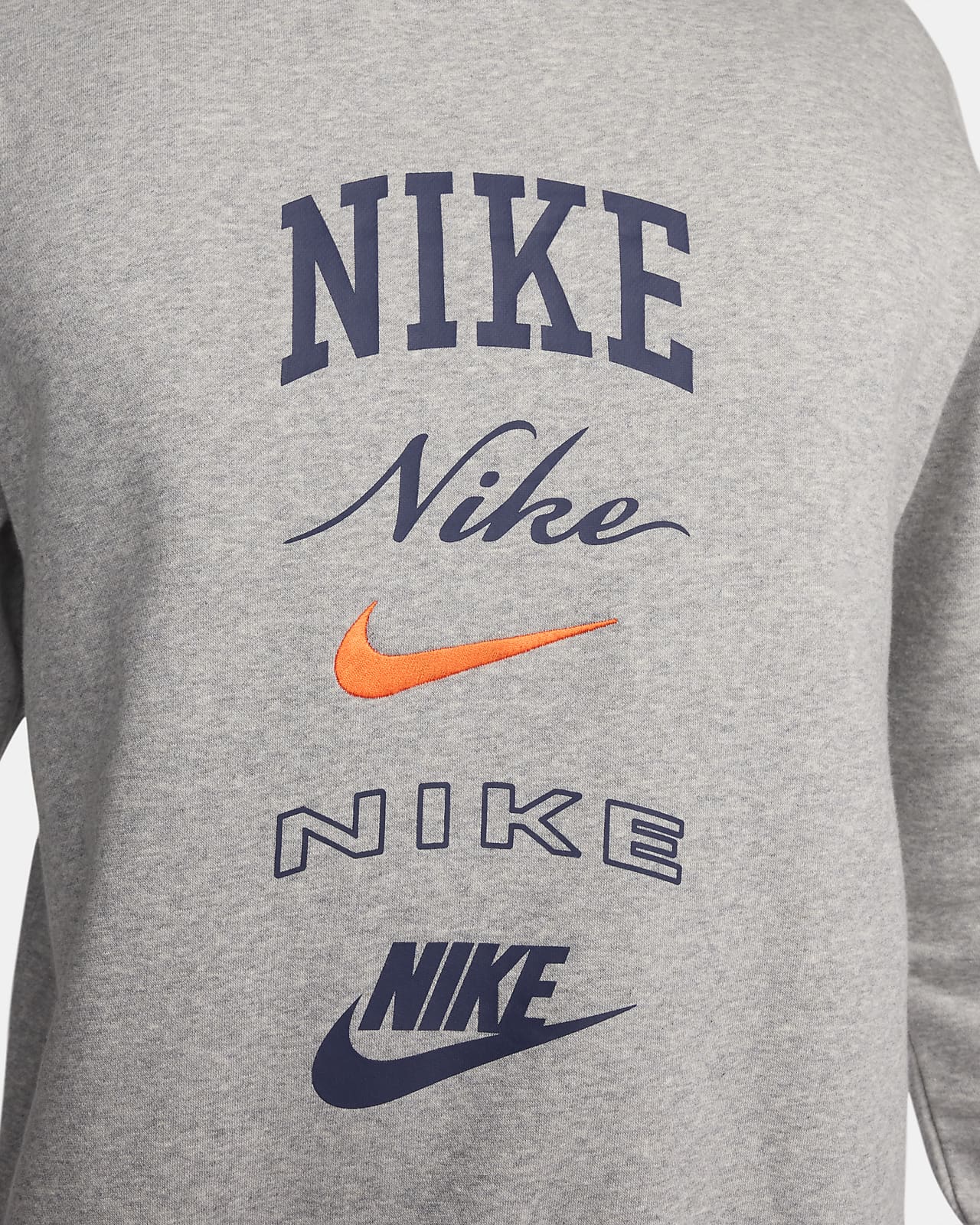 Nike - Club - Sweat ras de cou - Blanc