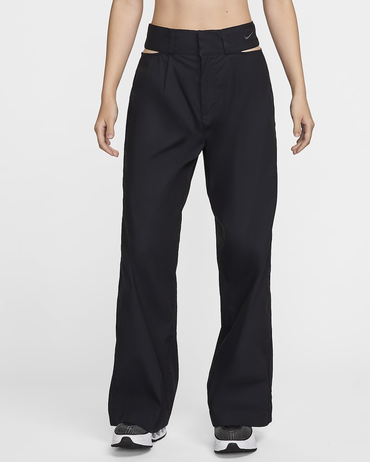 Calvin Klein - Black Solid Activewear Pants Cotton Nylon | SilkRoll