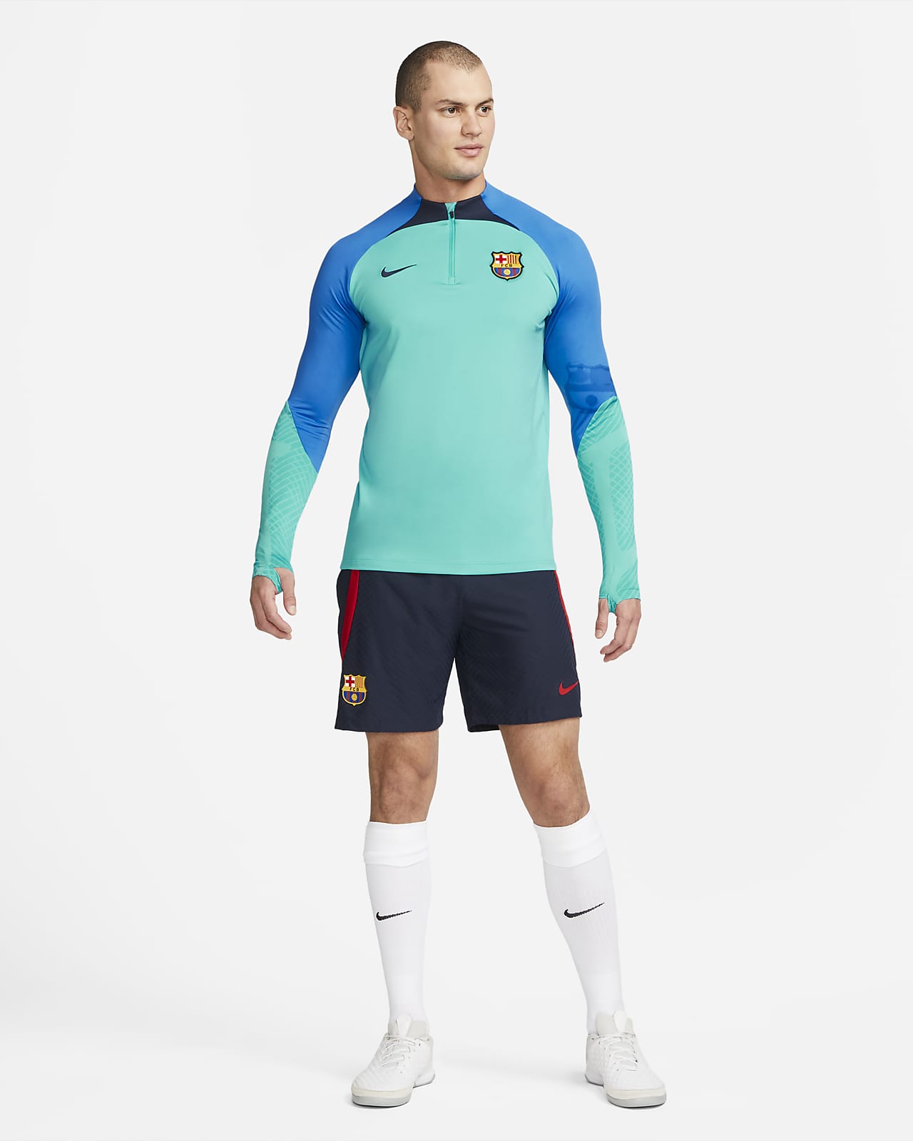 FC Barcelona Strike Men's Nike Dri-FIT Soccer Drill Top