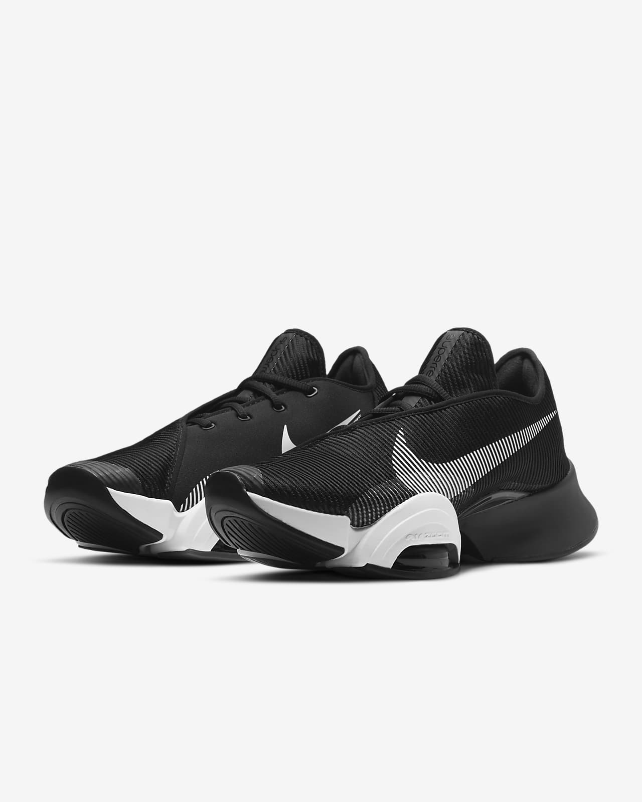 nike training air zoom superrep 2 trainers in grey