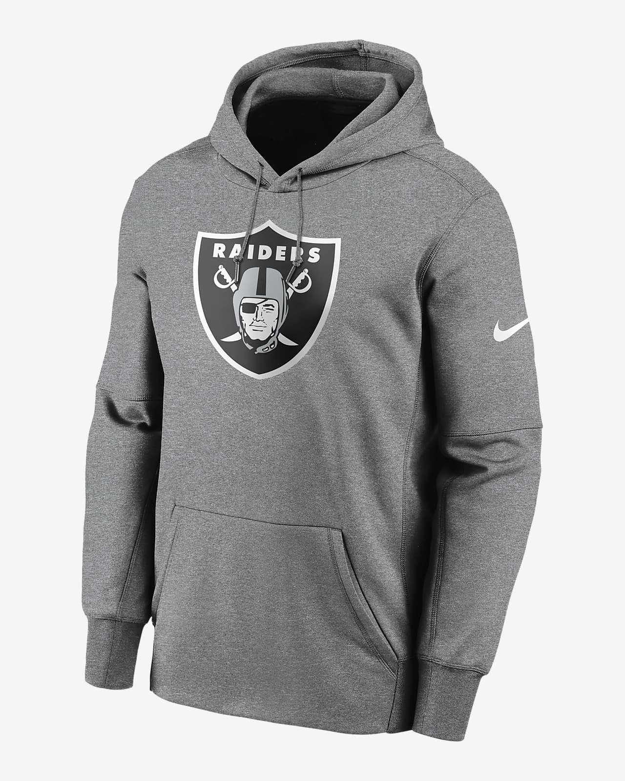 Felpa pullover con cappuccio Nike Therma Prime Logo (NFL Las Vegas Raiders) - Uomo