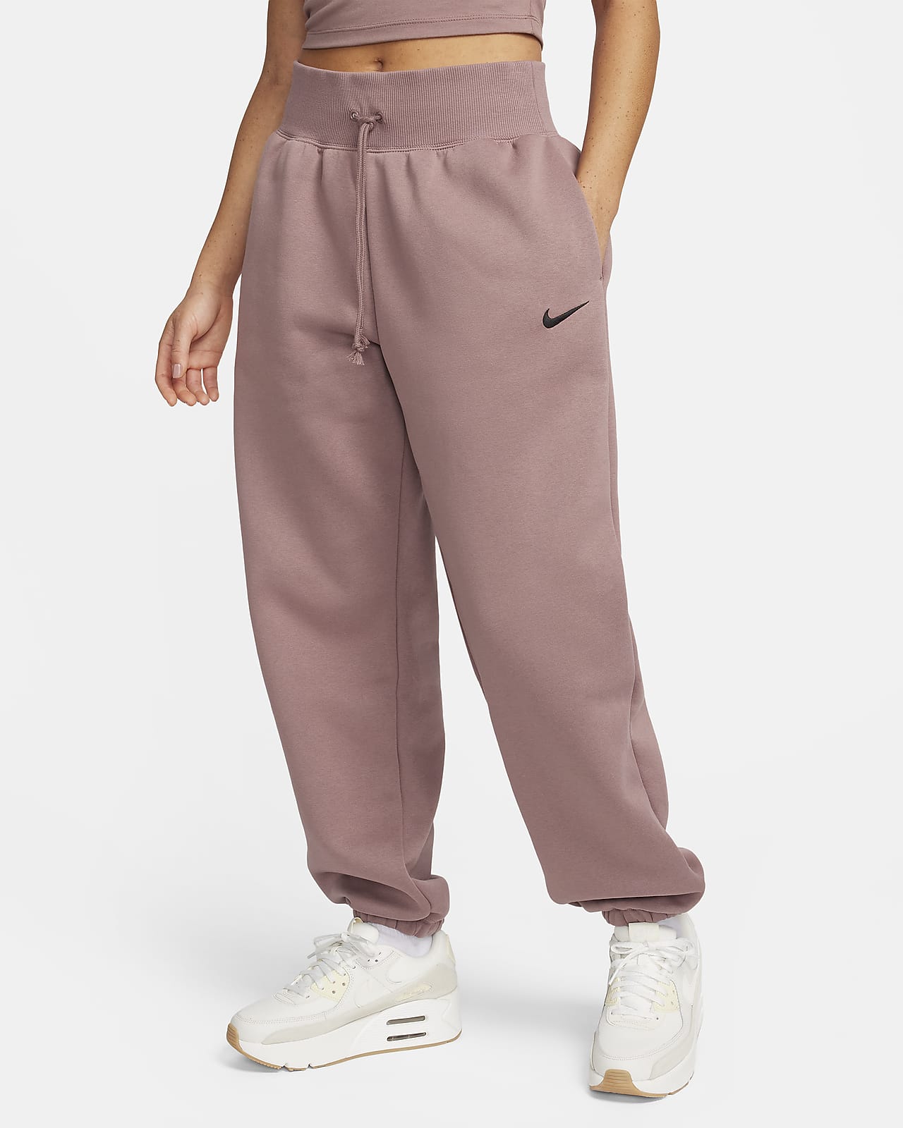 Nike Sportswear Phoenix Fleece magas derekú, túlméretezett női melegítőnadrág