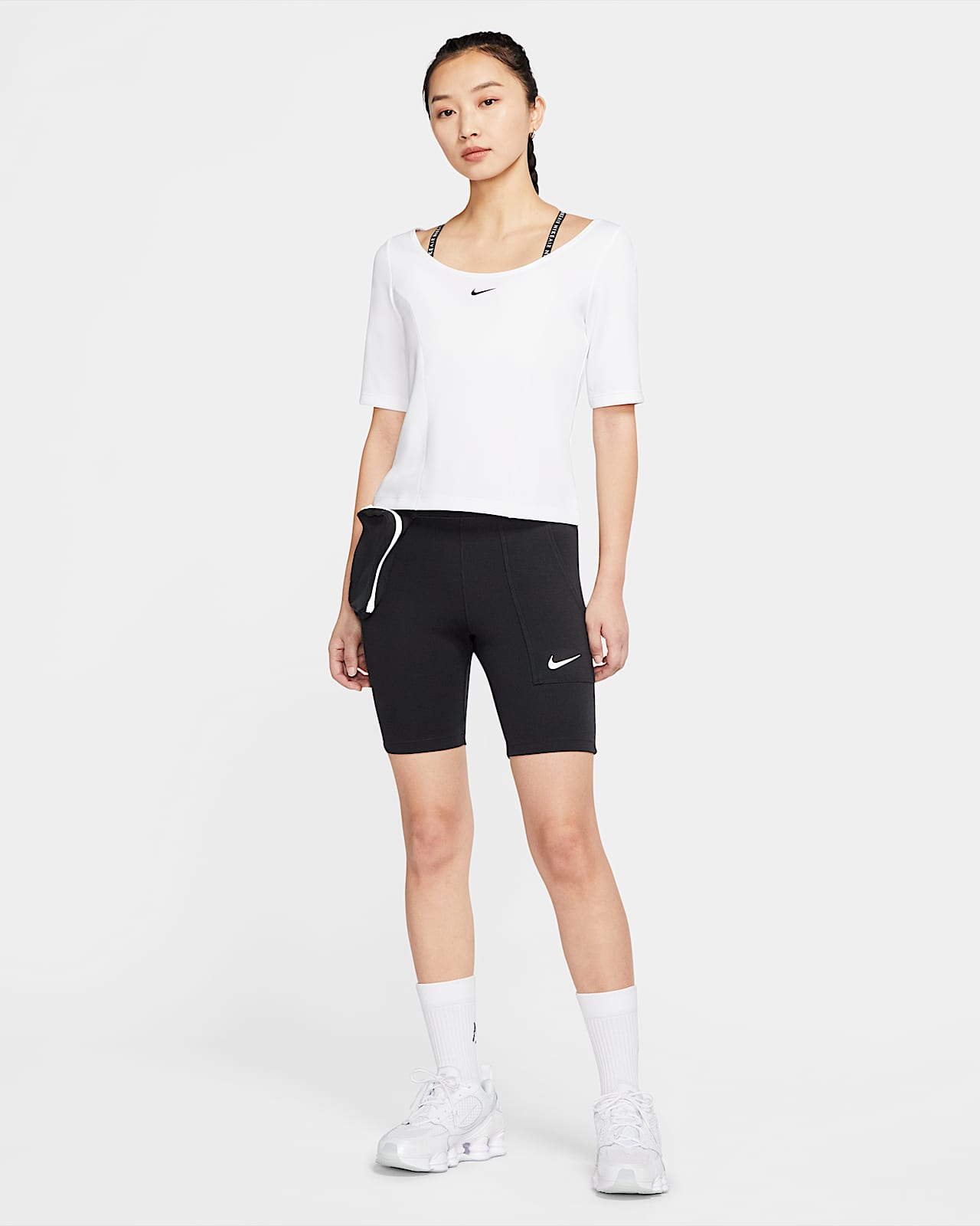 black bike shorts nike