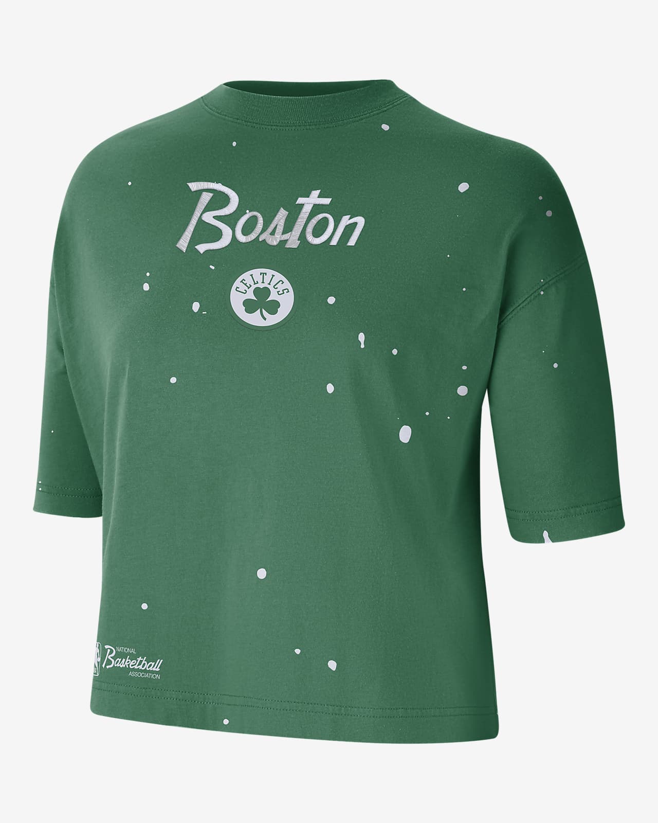 Playera Nike NBA para mujer Boston Celtics Courtside Splatter. Nike.com