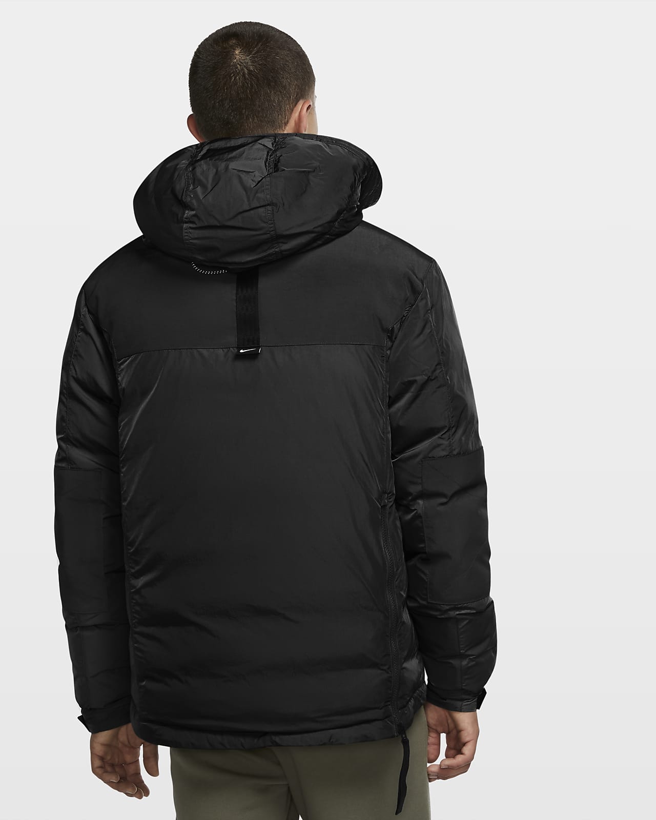 nike black anorak