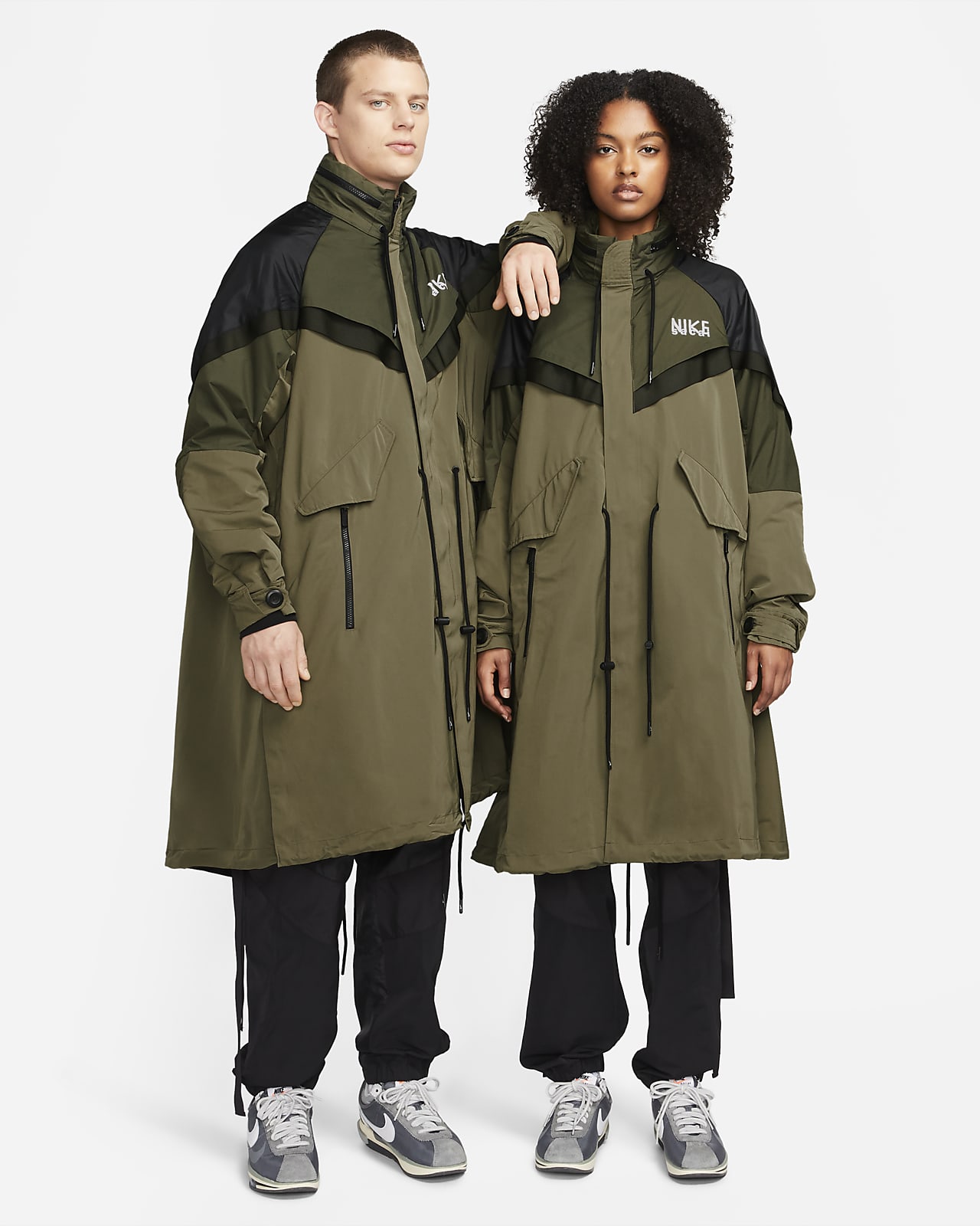 sacai x NIKE Trench Jacket 新品