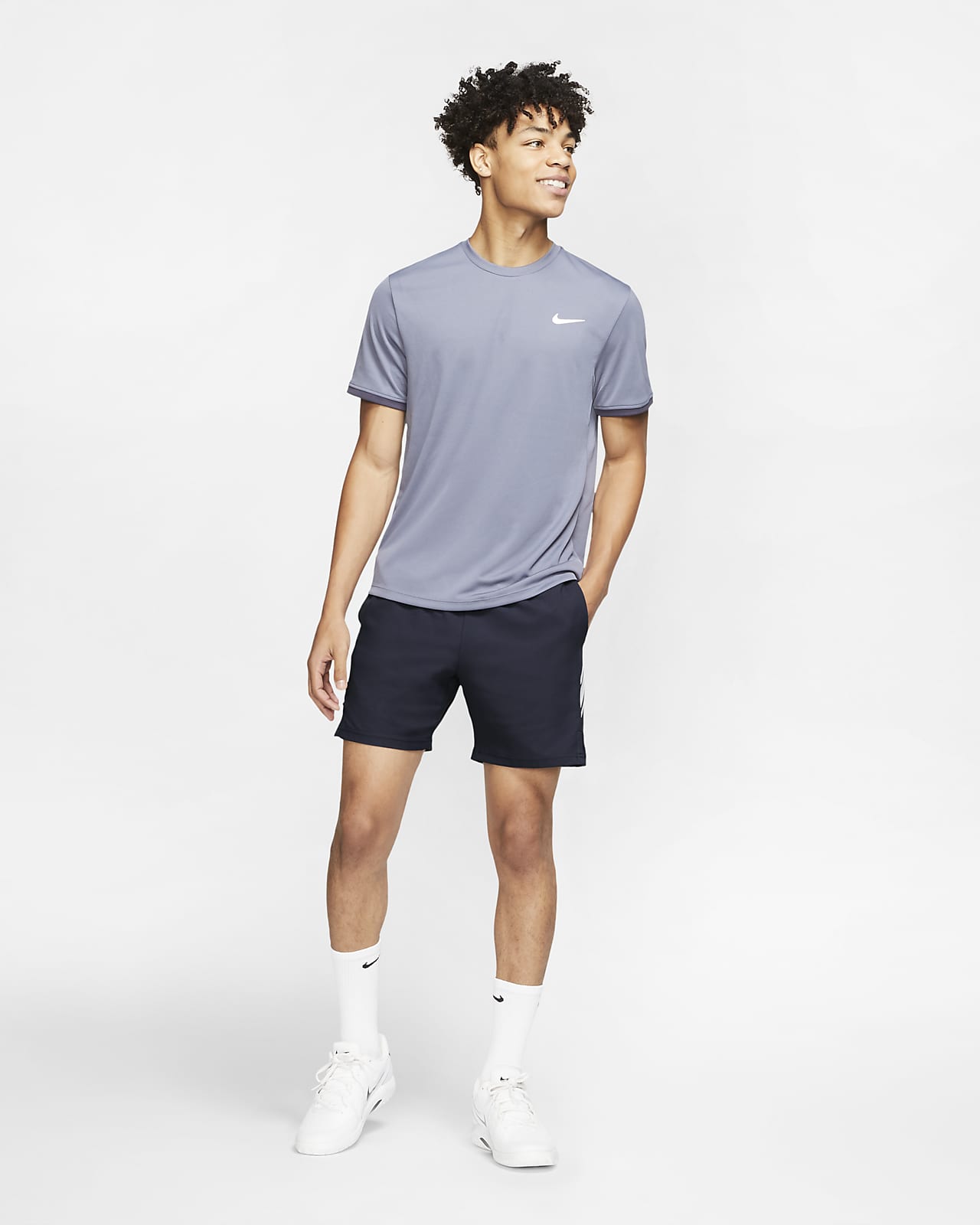 Nike Court Dri-Fit Advantage Men's Tennis Shorts Asian Fit White NWT  DD8330-100
