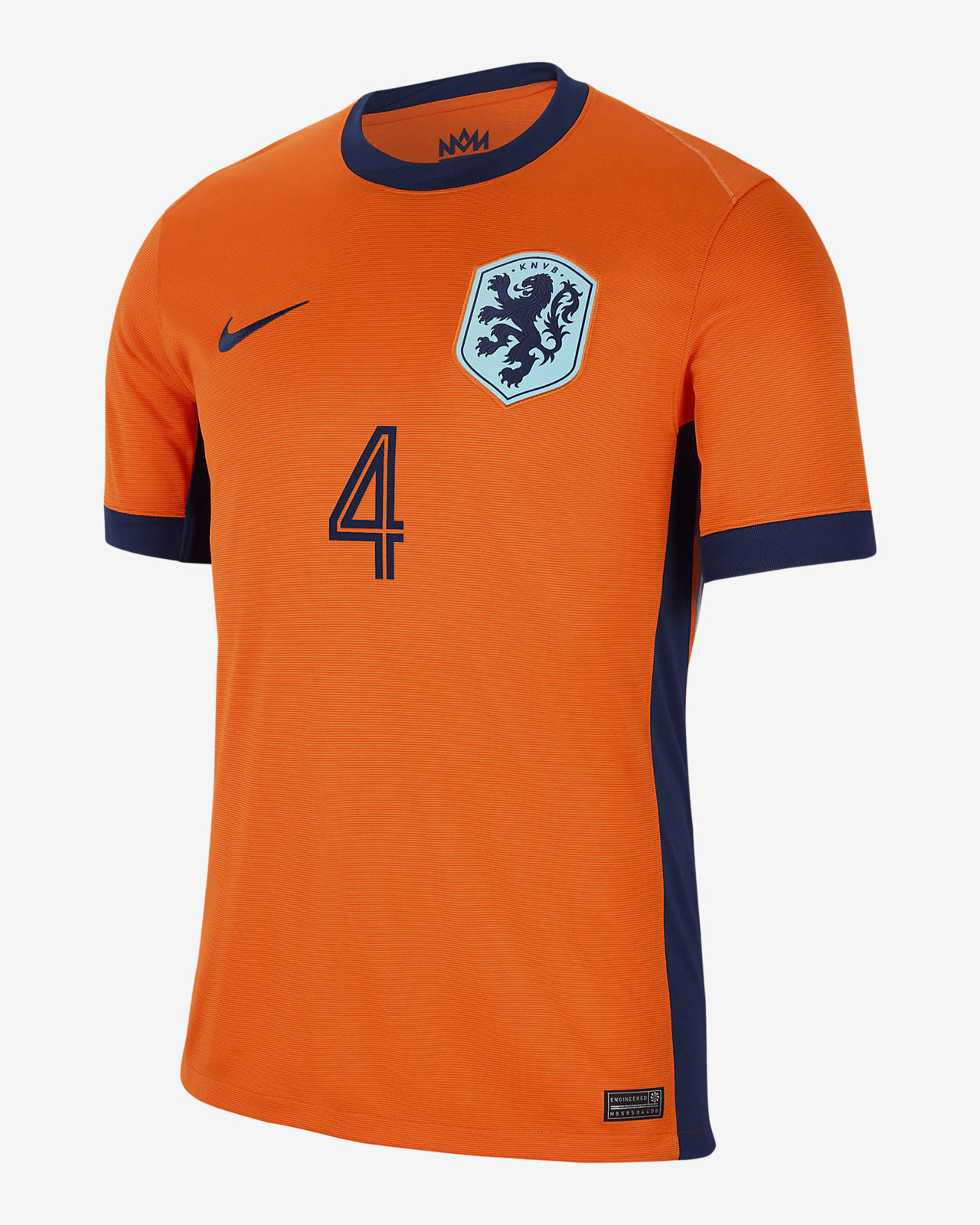 Jersey de fútbol Nike Dri-FIT de la selección nacional de Países Bajos local 2024 Stadium Virgil van Dijk para hombre