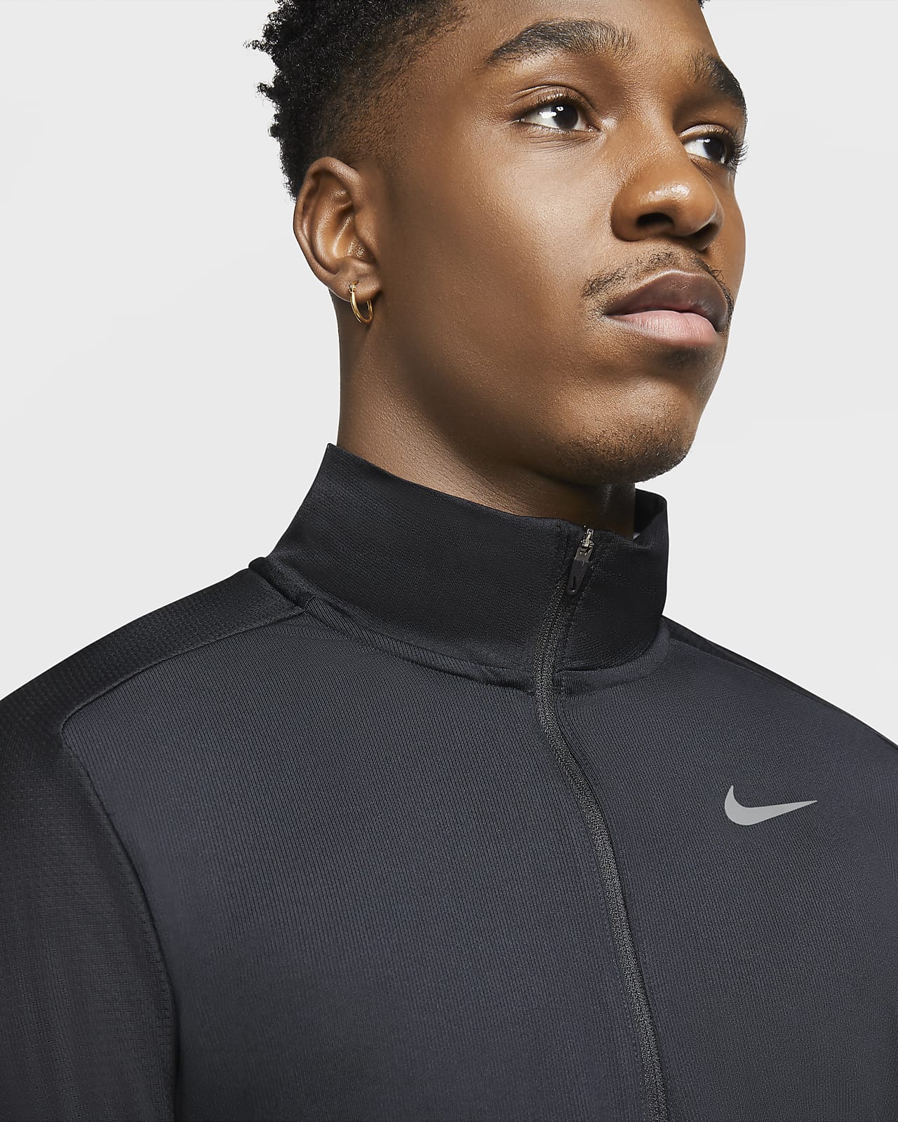 nike dri fit half zip running top mens