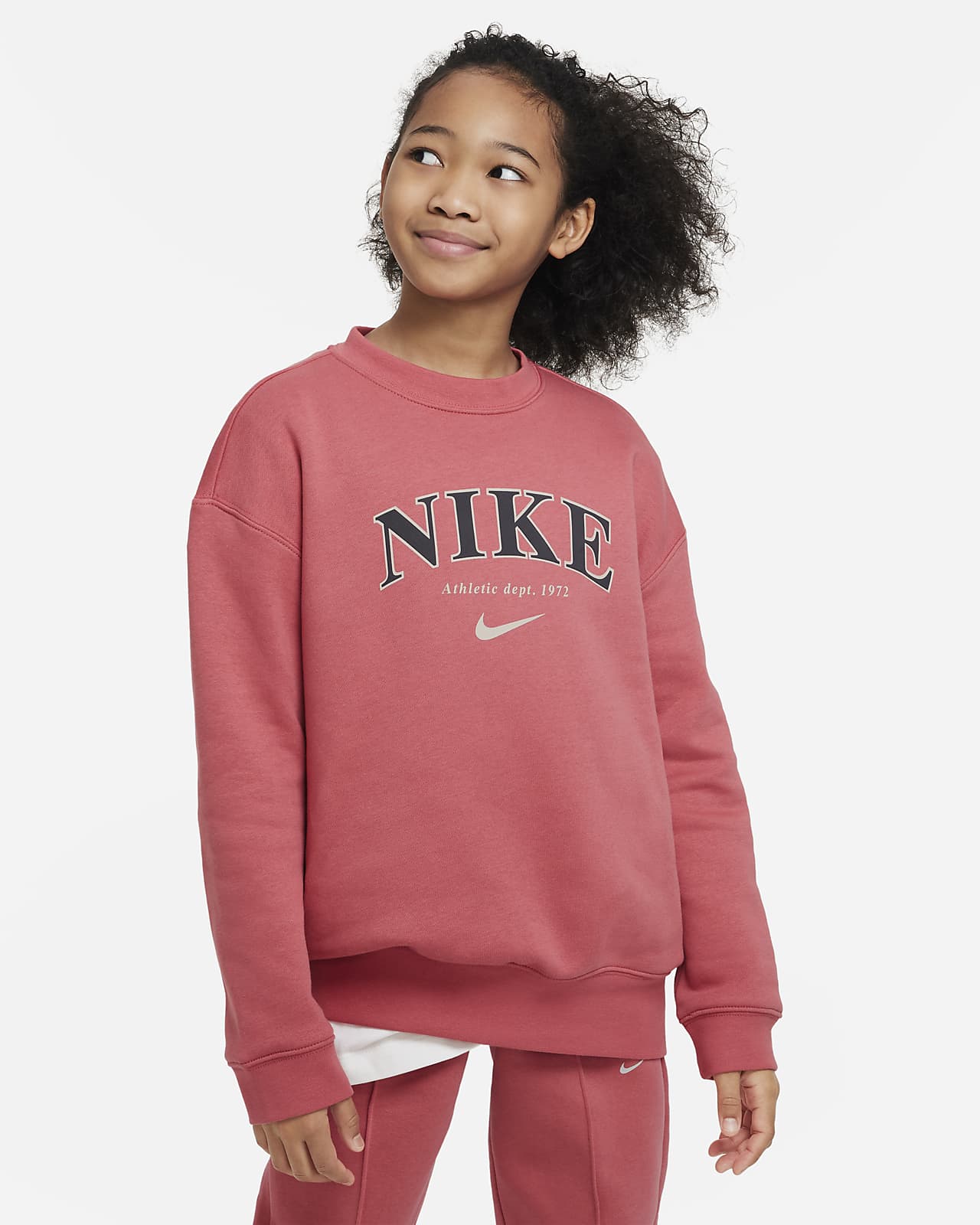Overdimensioneret Nike Sportswear-sweatshirt til børn Nike DK