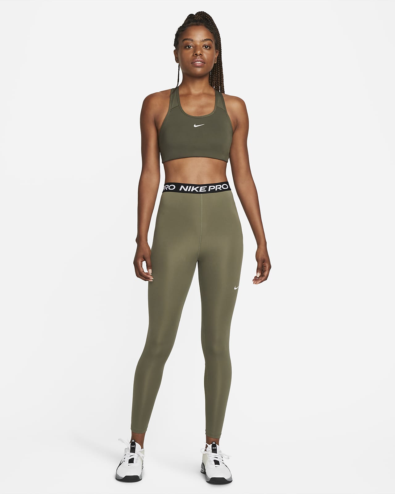 Nike Pro 365 Women's HighWaisted 7/8 Mesh Panel Leggings. Nike LU