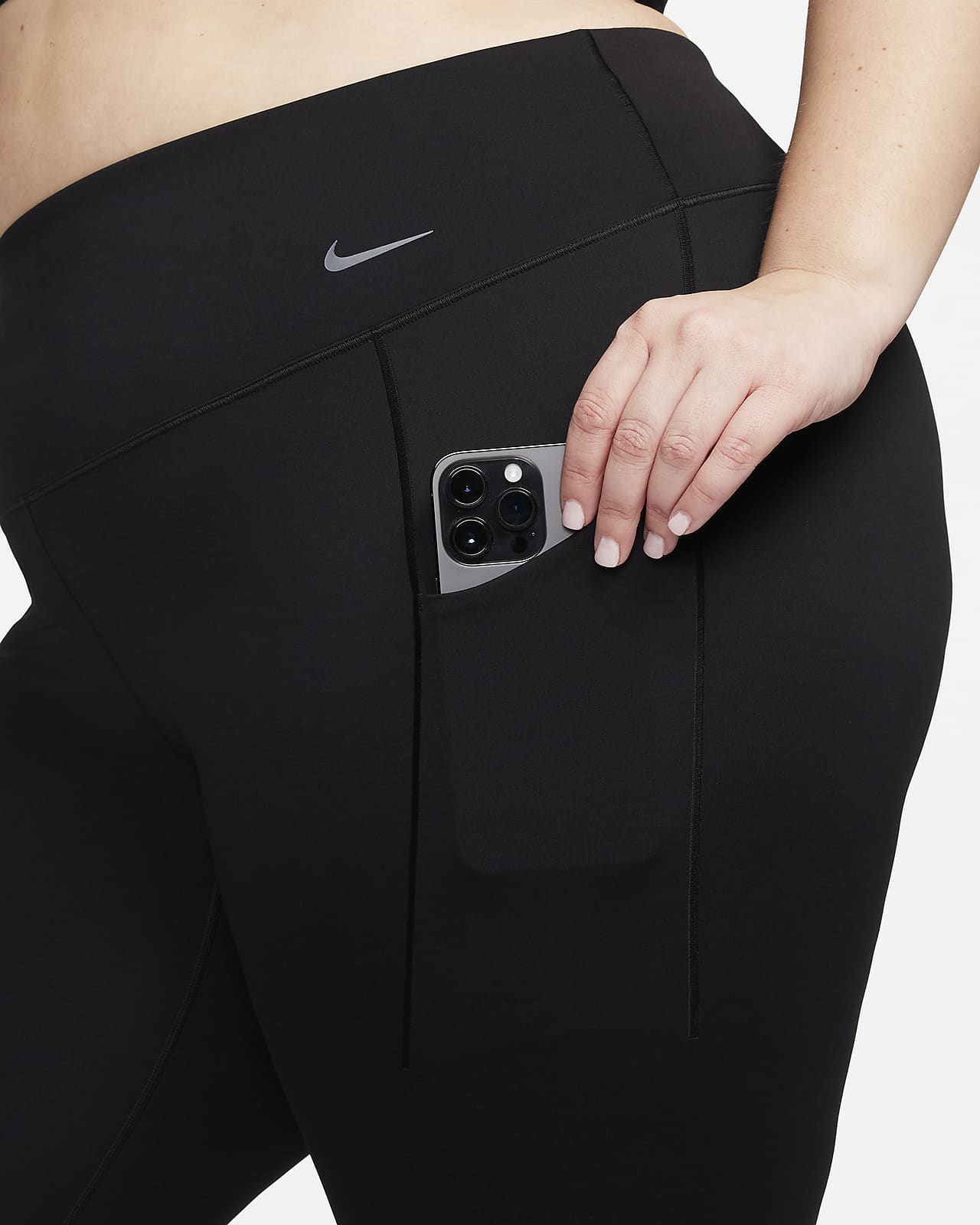 Nike Pro Women's High-Waisted 7/8 Training Leggings with Pockets. Nike.com
