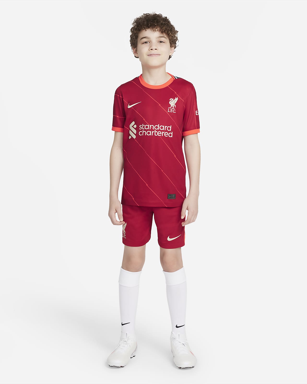 Maglia da calcio Liverpool FC 2021/22 Stadium per ragazzi - Home. Nike IT