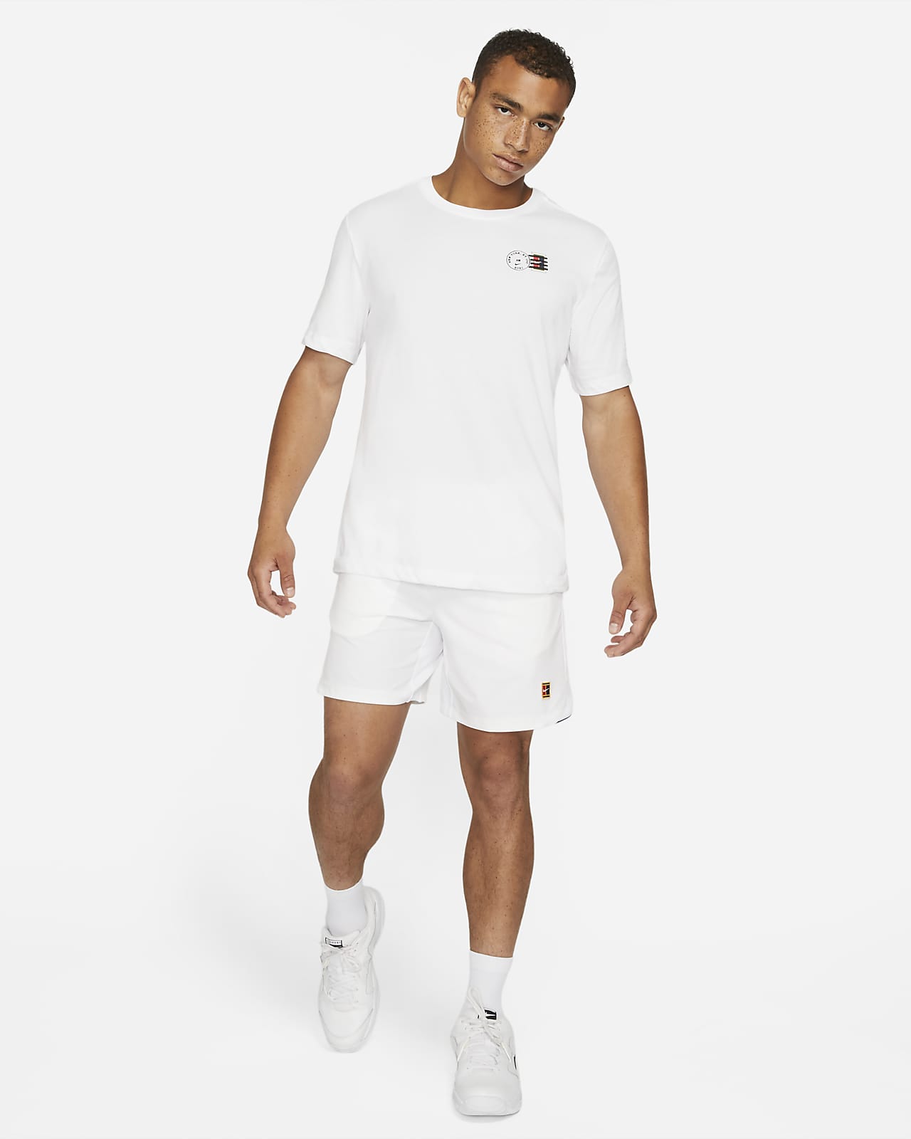 white nike tennis shirt