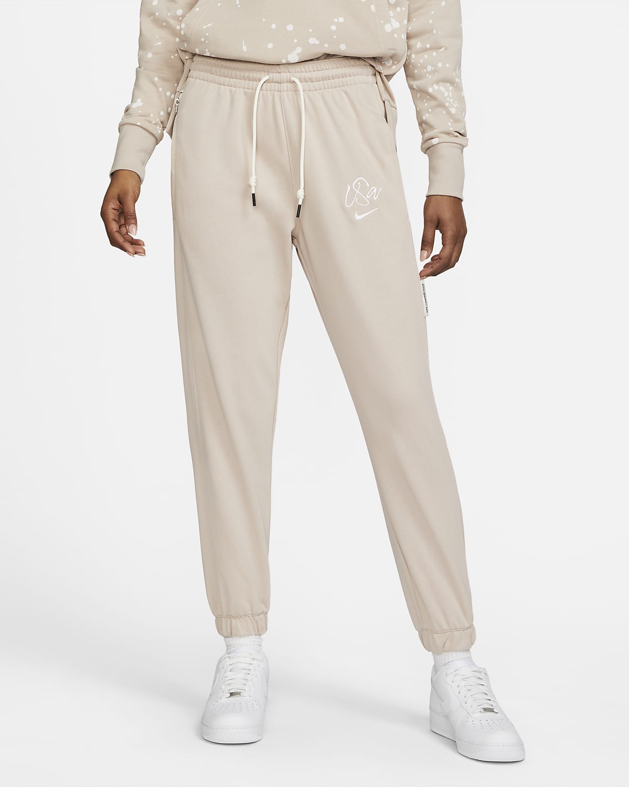 Nike Elite Woven Dri-fit Track Pants in White for Men | Lyst UK