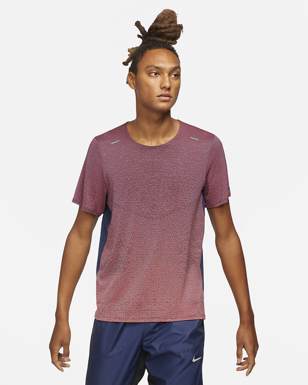nike men's short sleeve running top