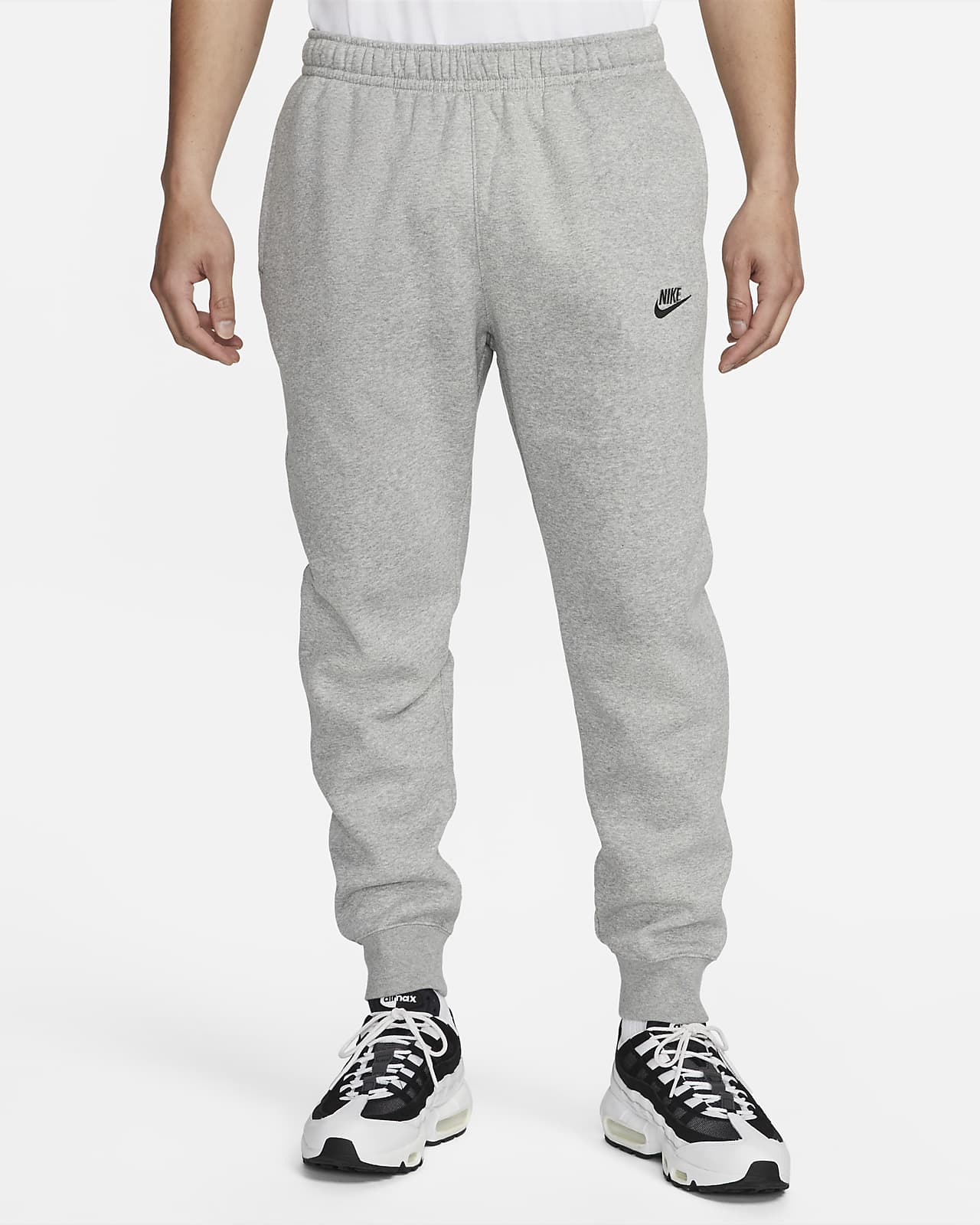 Nike Sportswear Club Swoosh Fleece Jogger Pants 716830-063 Grey