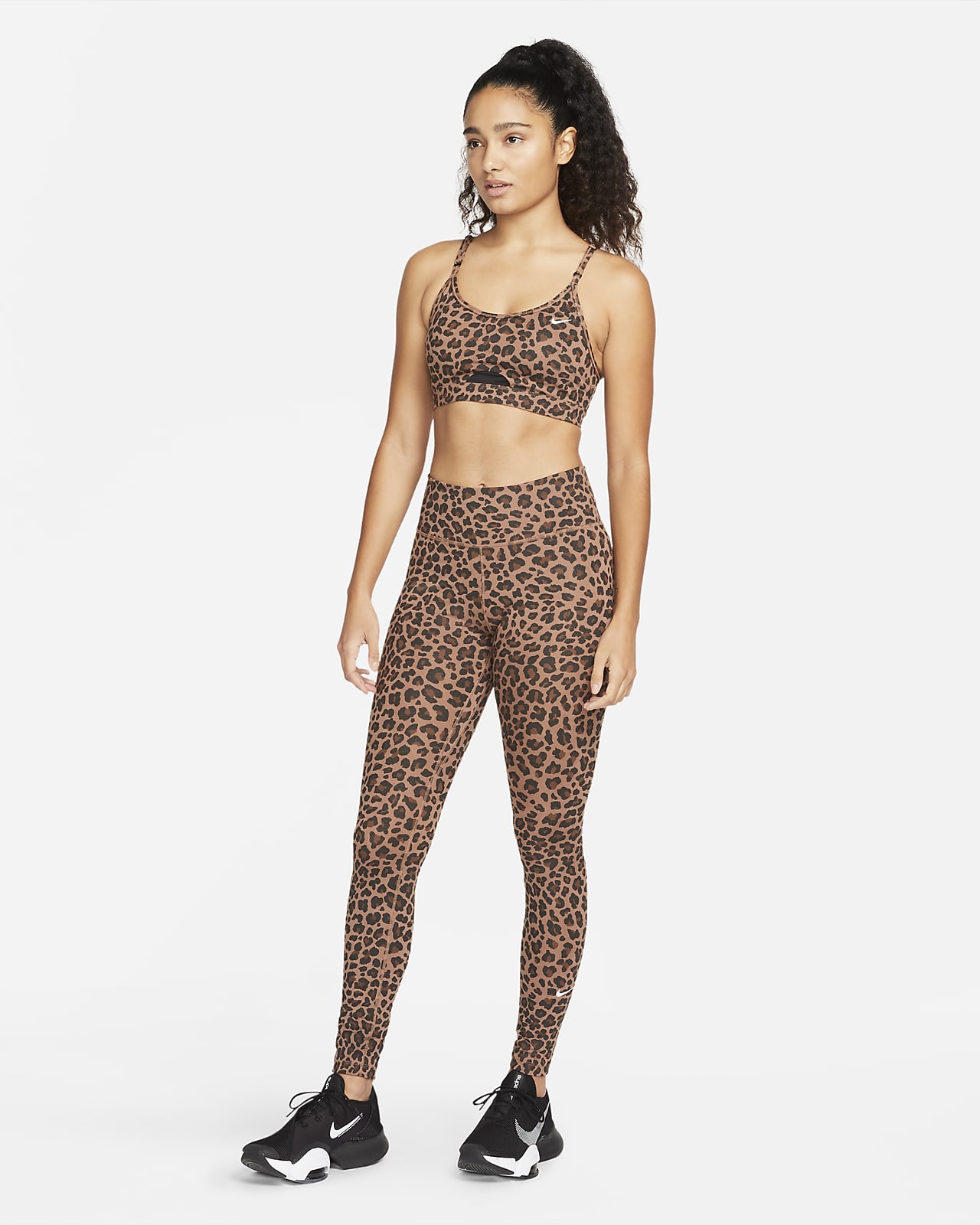 nike ladies leopard print leggings