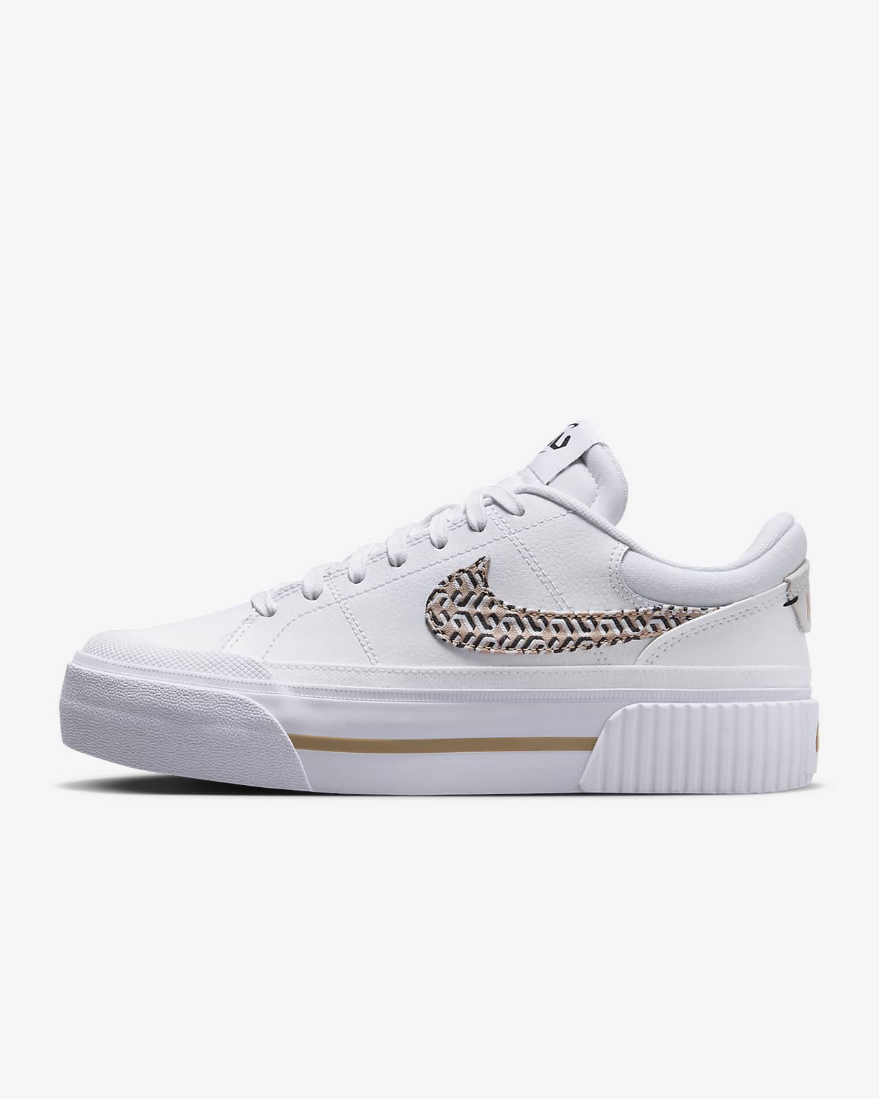 Nike Court Vision Alta Leather Platform Sneakers in White | Lyst