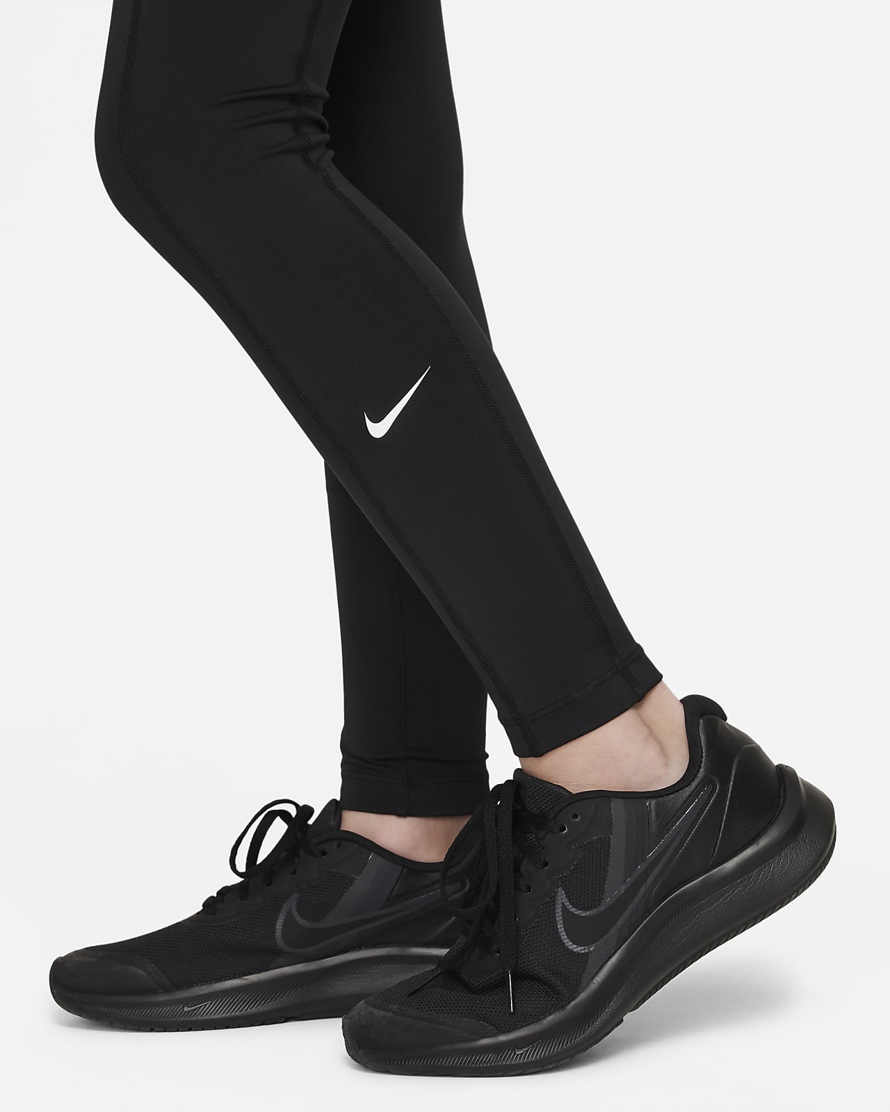 Nike Girls Grey Dri Fit Leggings