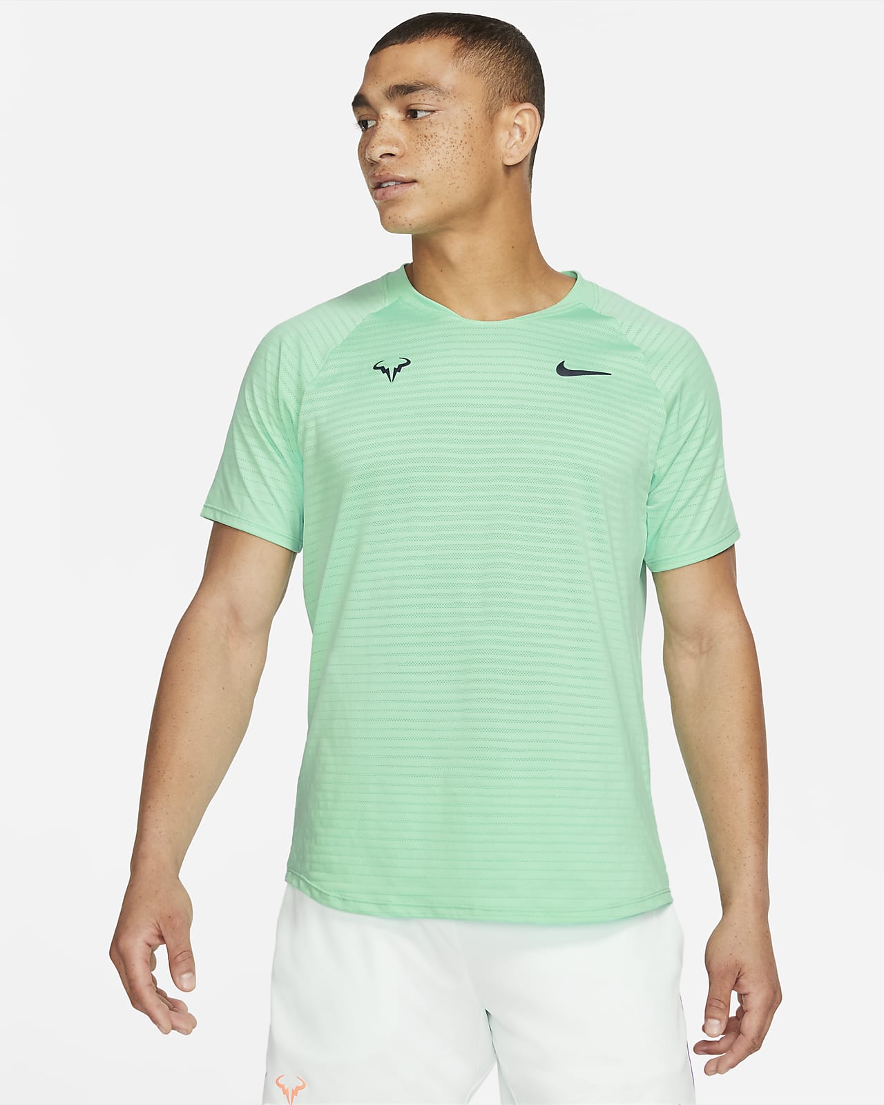 Мужская теннисная футболка с коротким рукавом NikeCourt AeroReact Rafa Slam