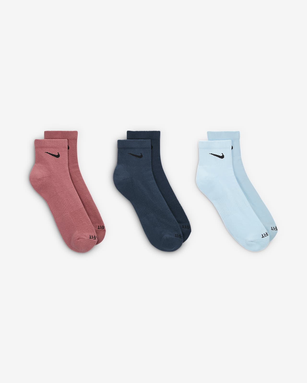 Nike Everyday Plus Cushioned Training Ankle Socks (3 Pairs). Nike.com