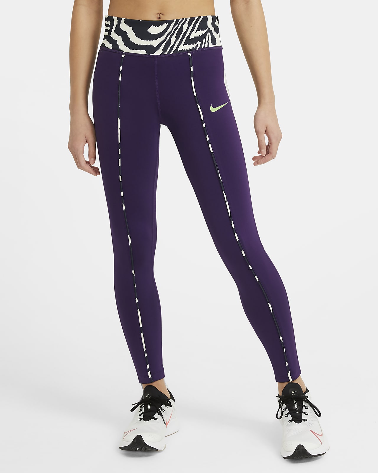 purple leggings nike