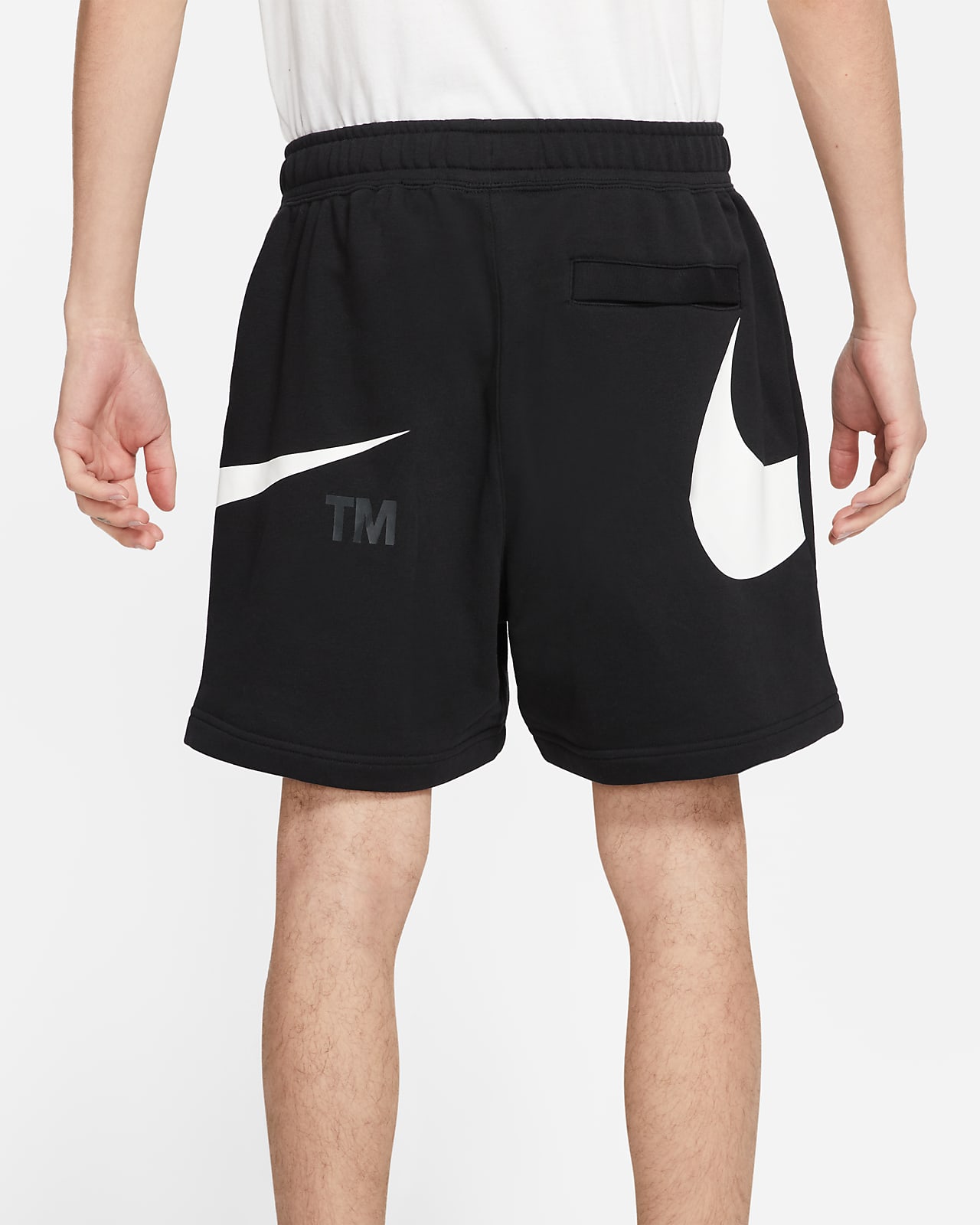 nike double swoosh french terry shorts