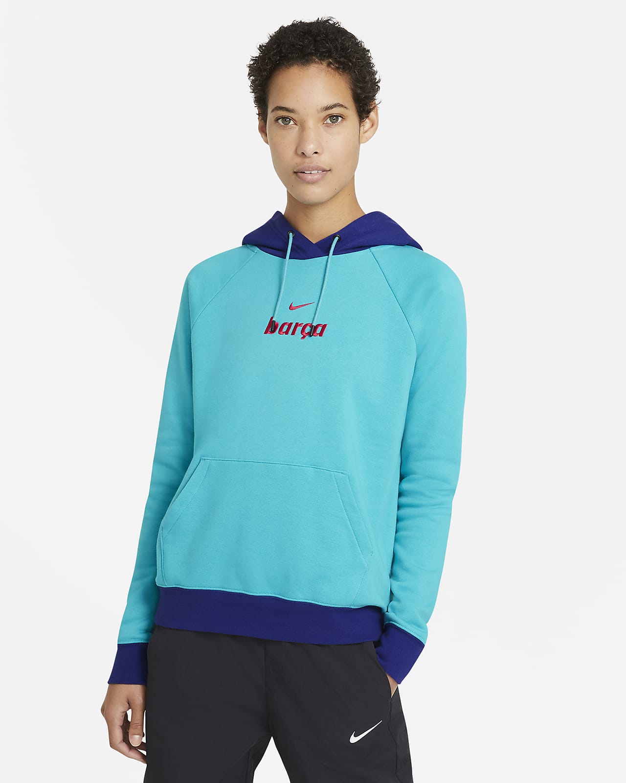 fc barcelona pullover hoodie