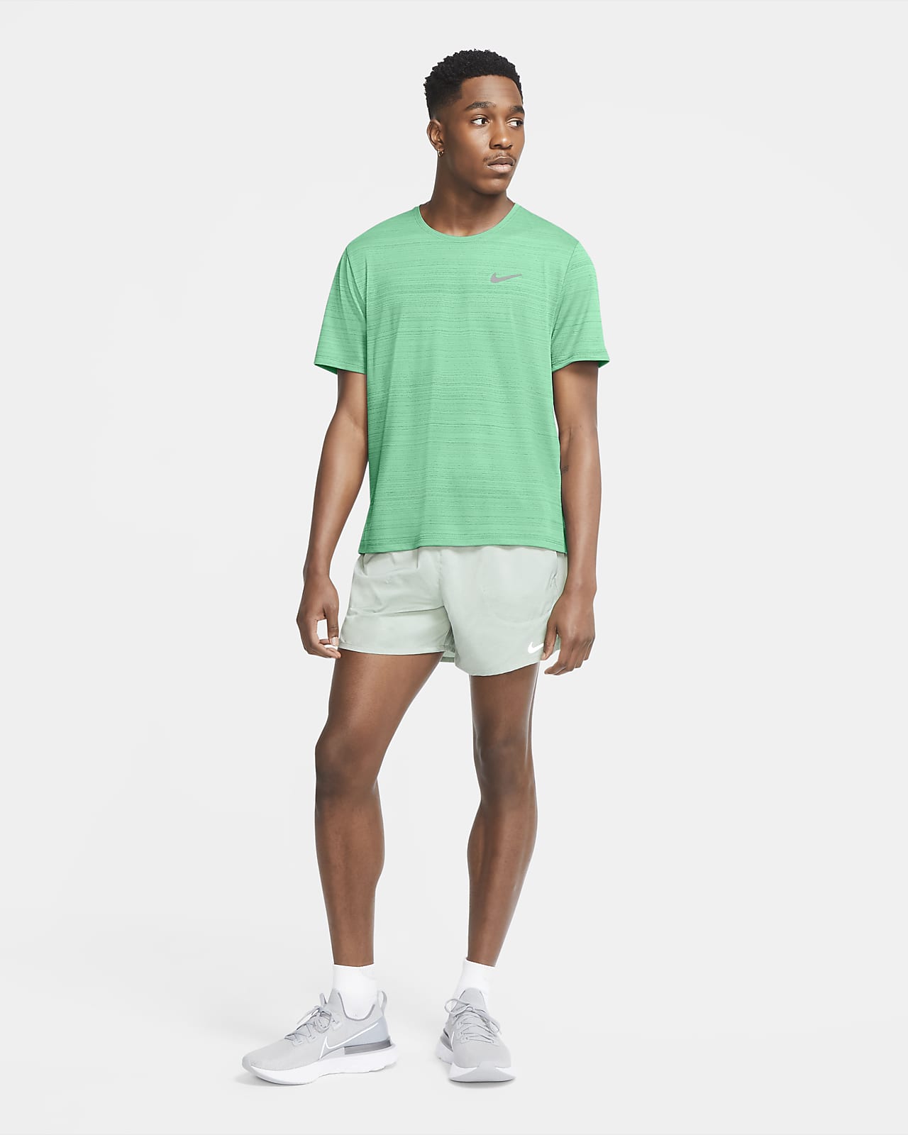 Nike dri fit miler green Clearance