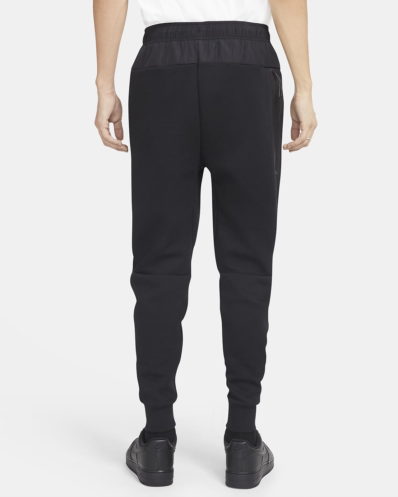 grey nike sweatpants with black logo