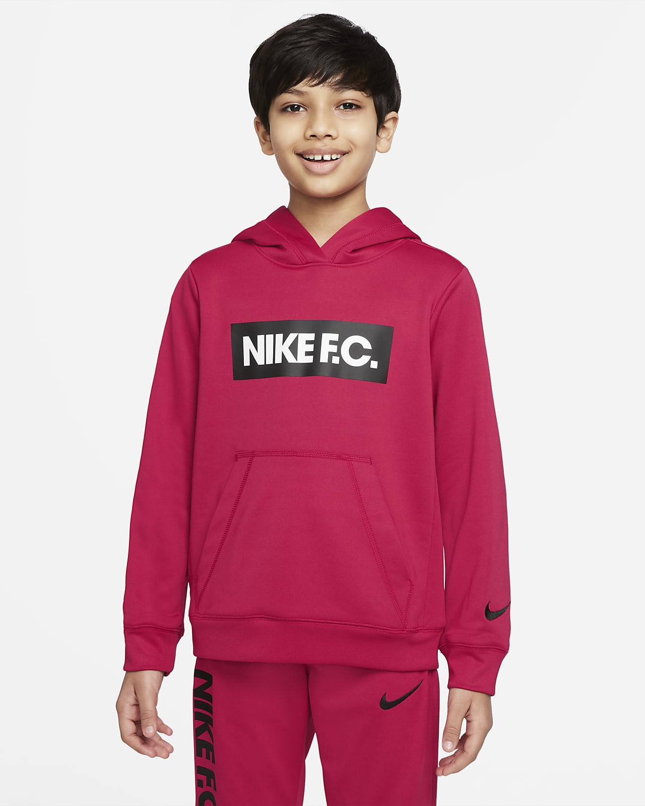 Nike F.C. fotballhettegenser til store barn