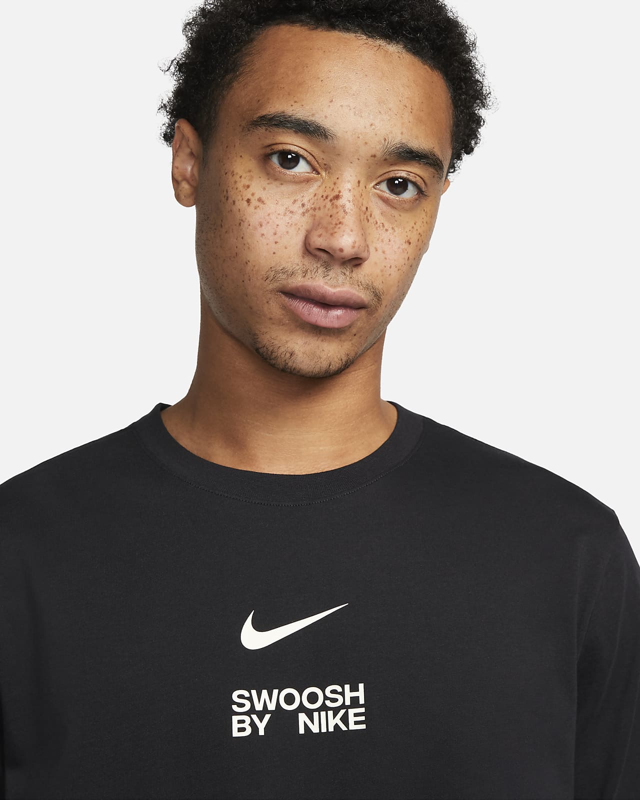 Nike shirt zwart online heren