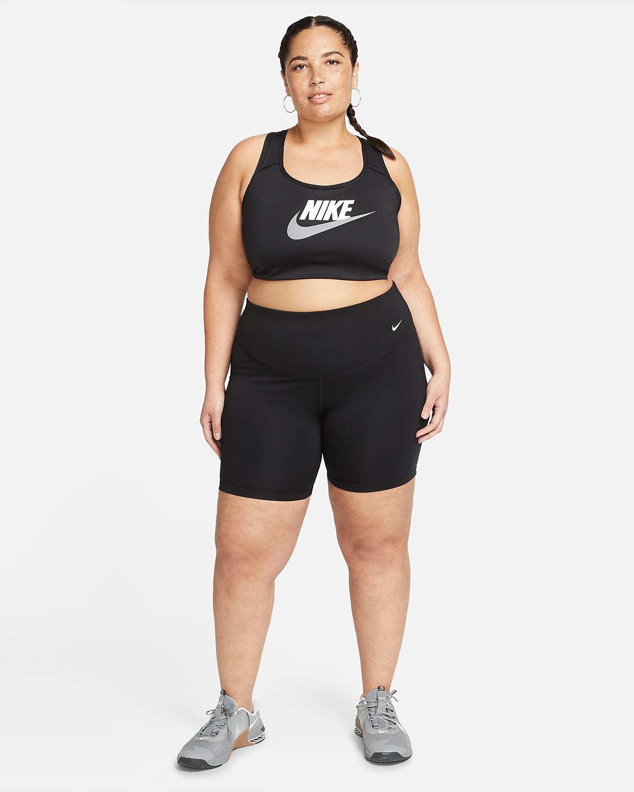 Nike Swoosh Women's Medium-Support Non-Padded Futura Graphic Sports Bra ...