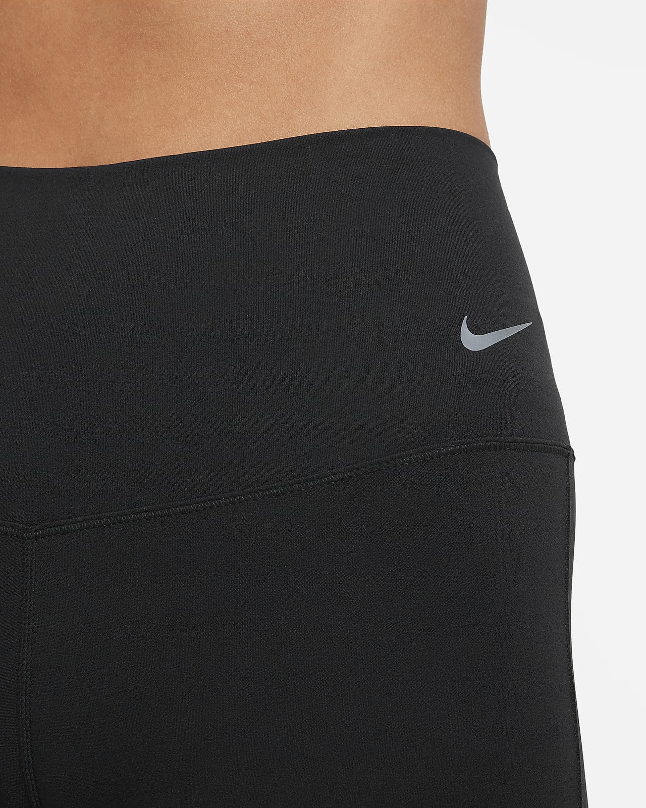 Buy Nike Brown Logo-tape High-waist Flared Leggings for Girls in UAE