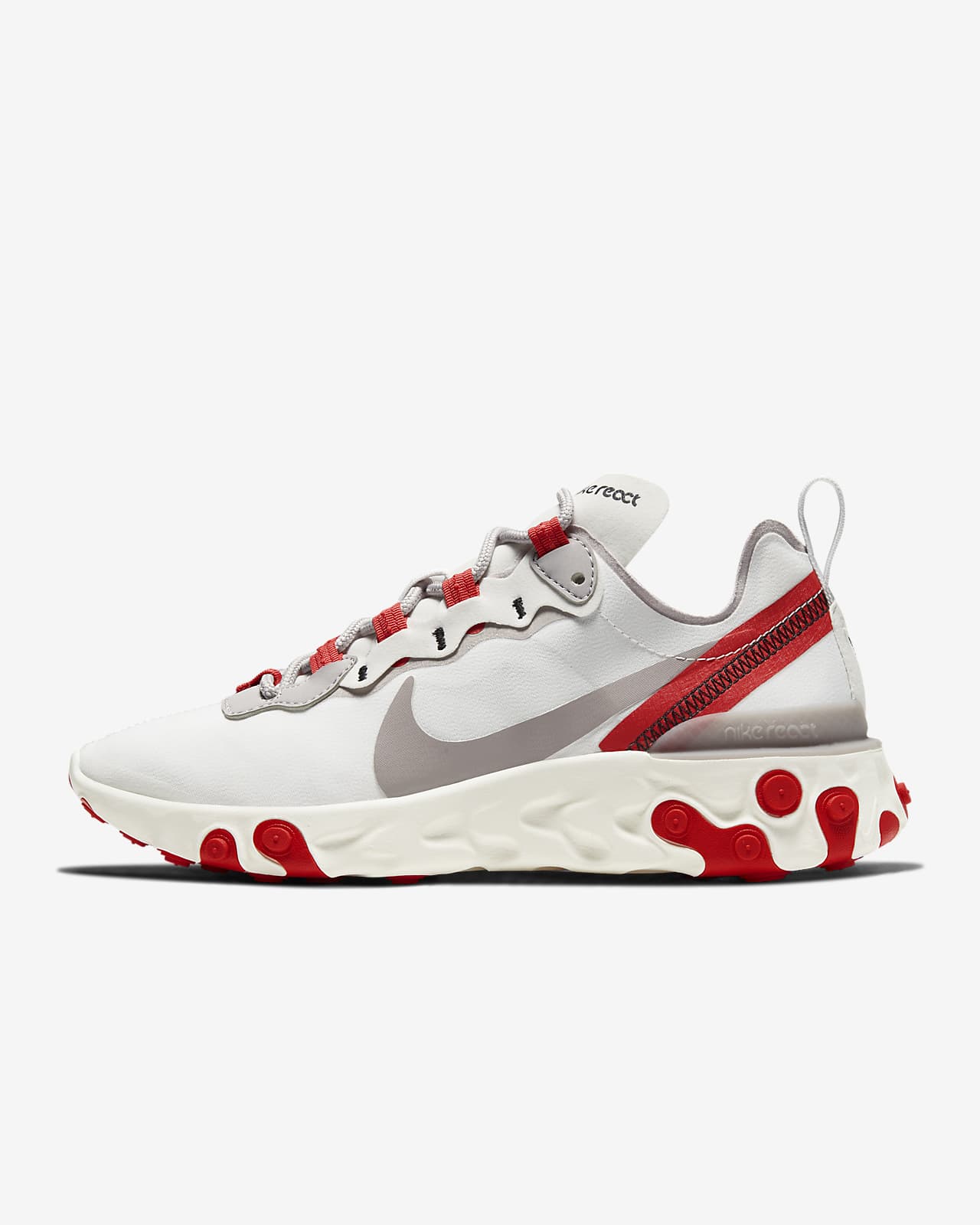 nike react element 55 white and red