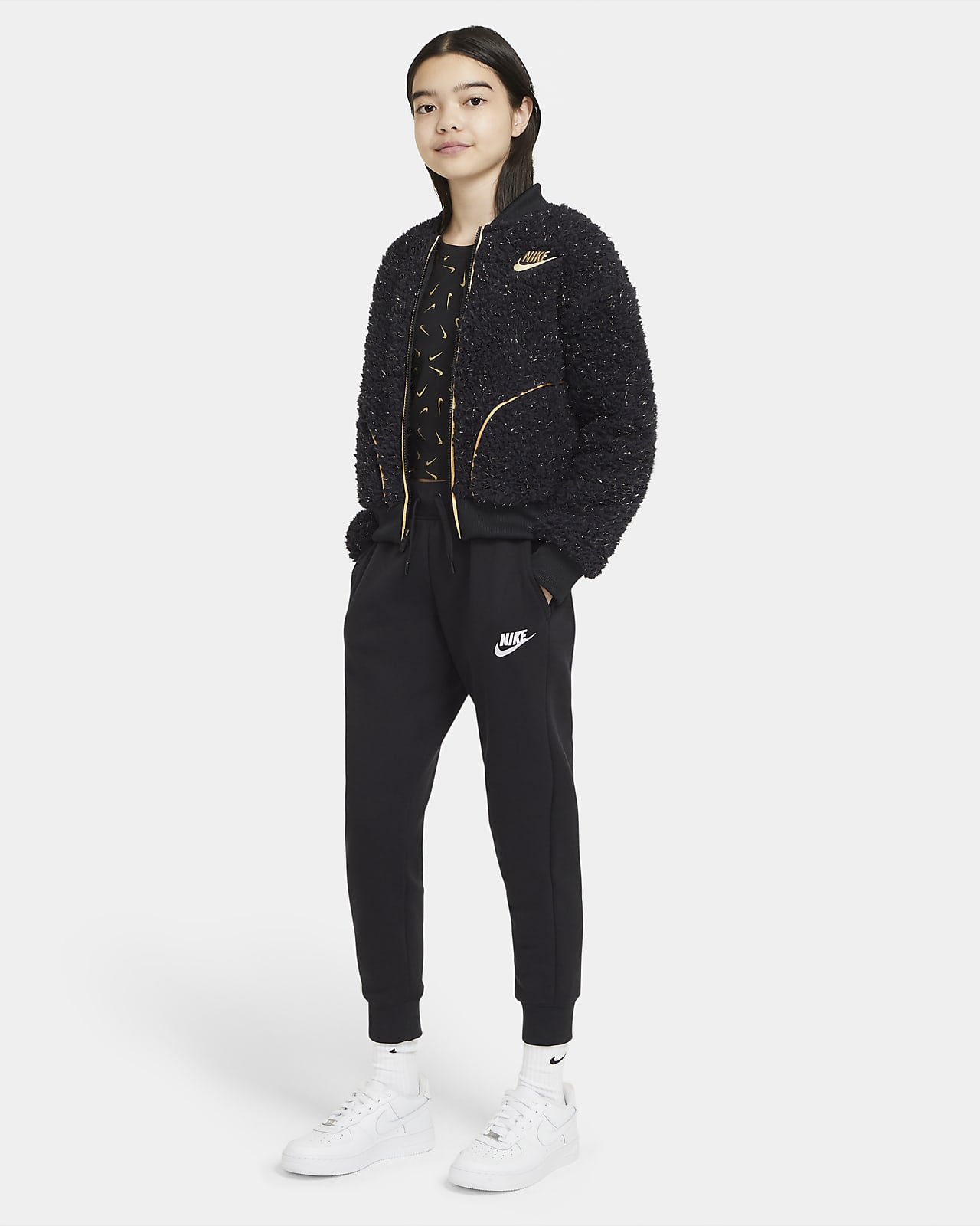 nike training sherpa full zip top