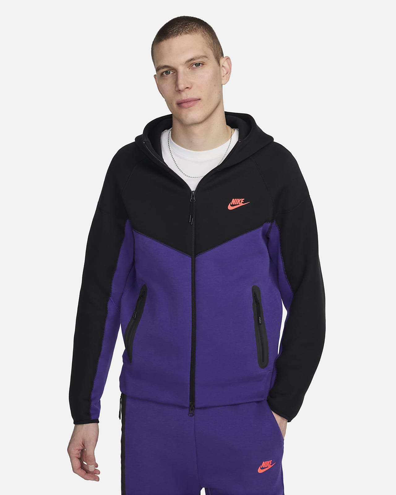 Sweat à capuche entièrement zippé Nike Sportswear Tech Fleece Windrunner pour Homme