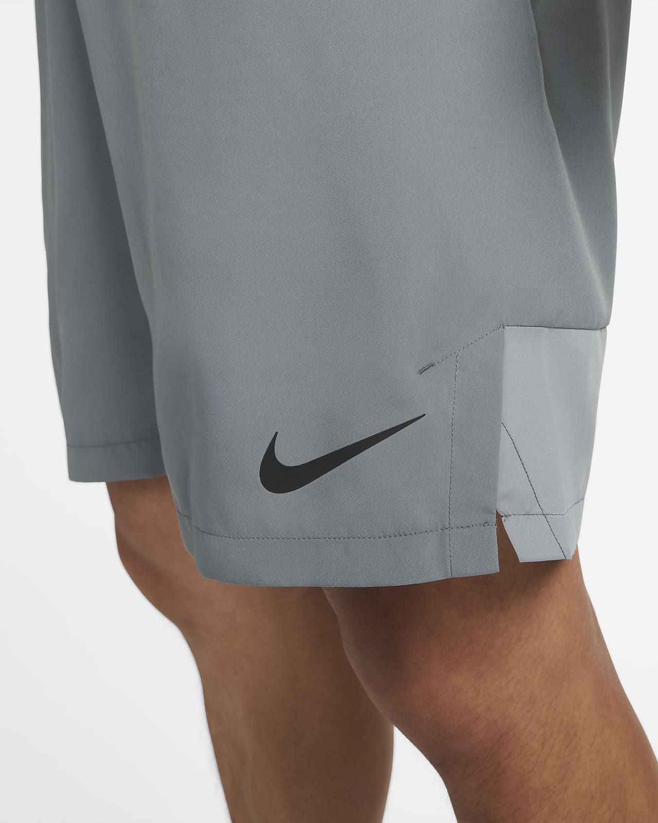 gray and black nike shorts