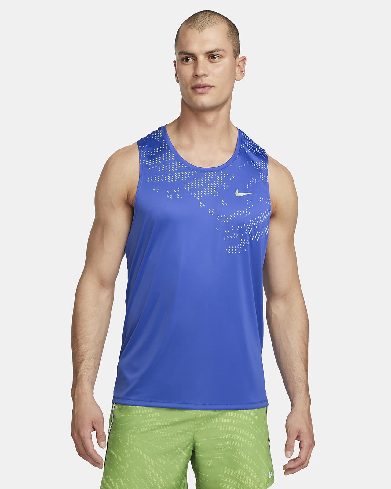 Camiseta tirantes de running para Dri-FIT UV Run Division Miler. Nike MX