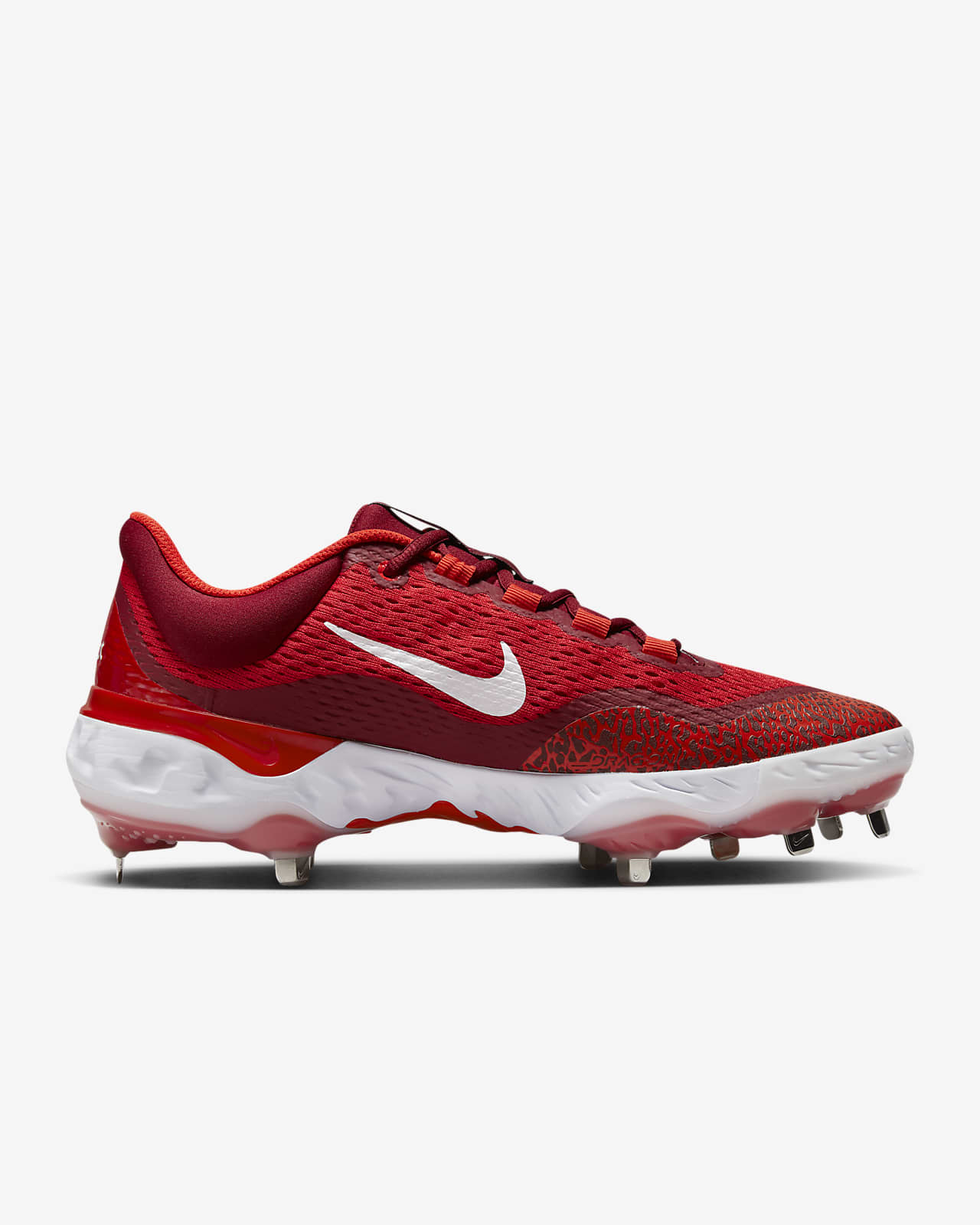 Mens Red Nike React Elite Baseball Cleats Size 8.5 DJ6521-616