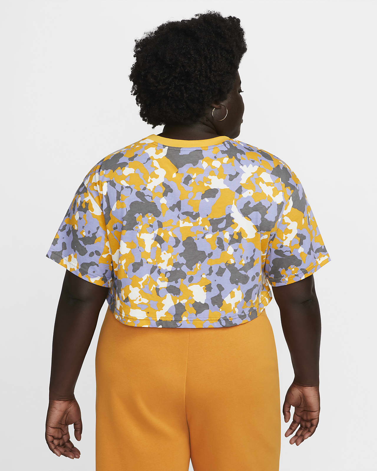Nike Sportswear Women's Short-Sleeve Printed Crop Top (Plus Size)